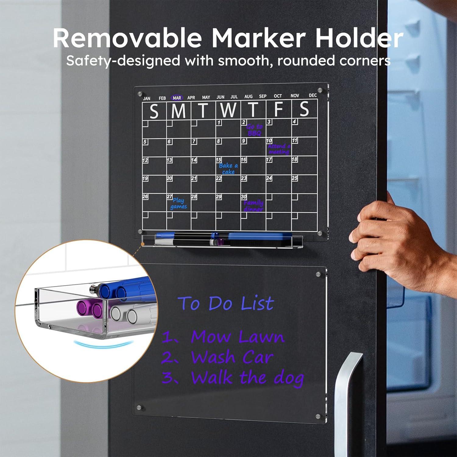 Pizarra Magnética AITEE 40x30 cm con Calendario y Memo