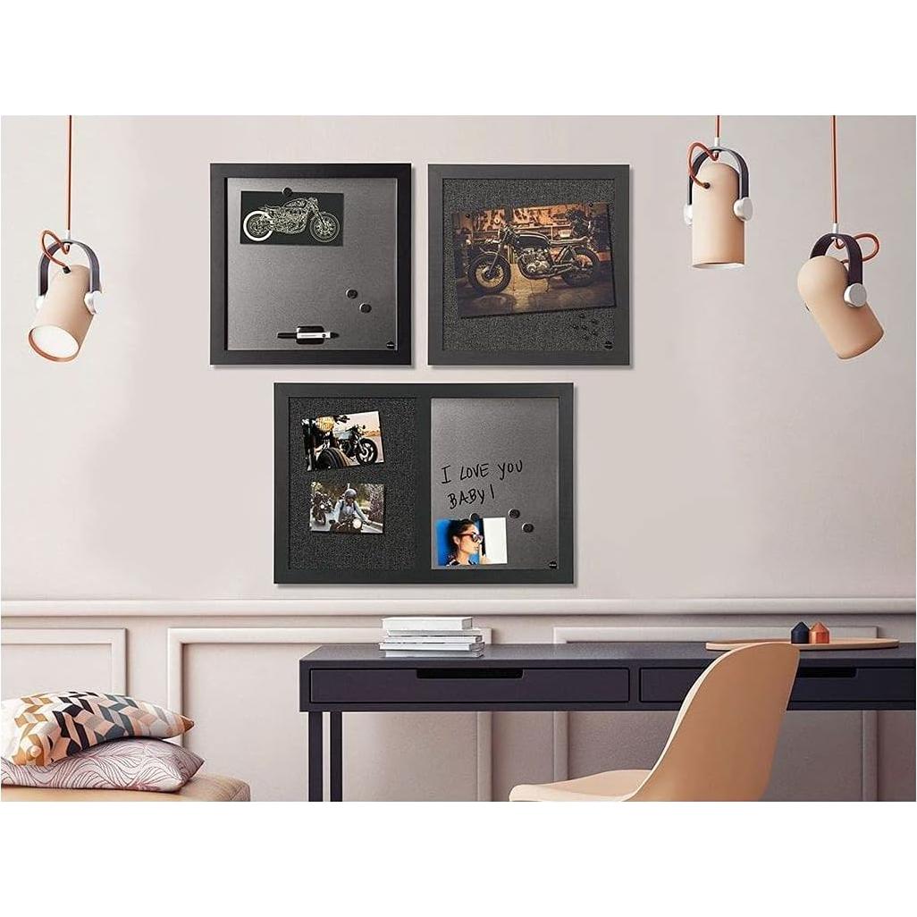 Pizarra Blanca Borrable MasterVision 45x60 cm con Tablero de Tela