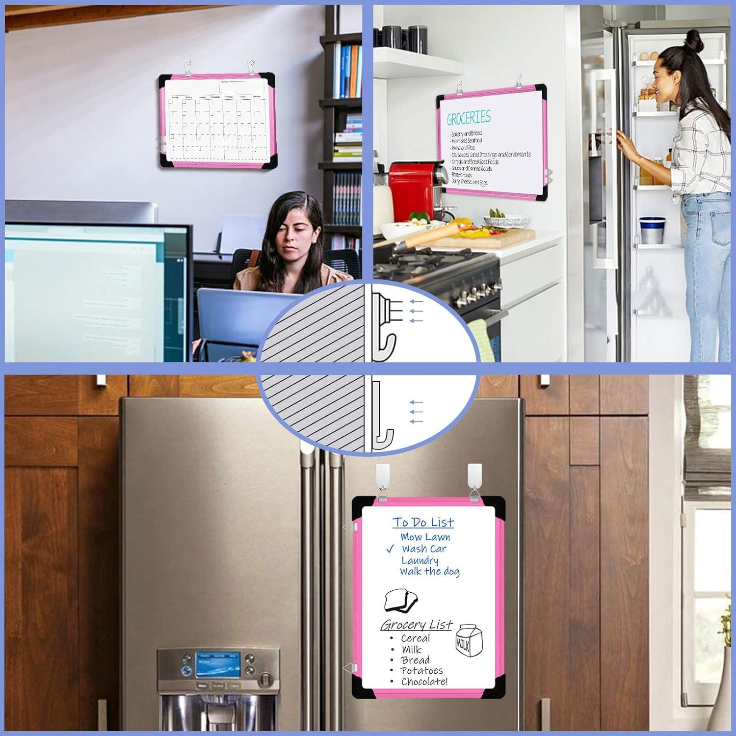 Calendario de Pared Borrado en Seco Polegas 30x40 cm Rosa