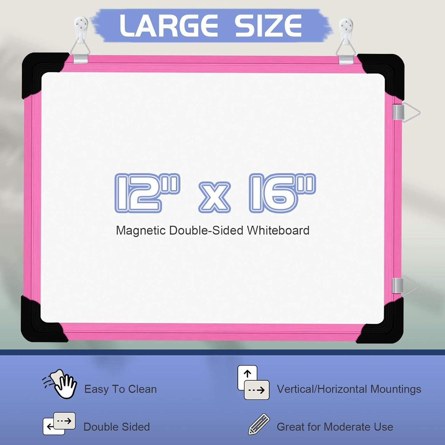 Calendario de Pared Borrado en Seco Polegas 30x40 cm Rosa