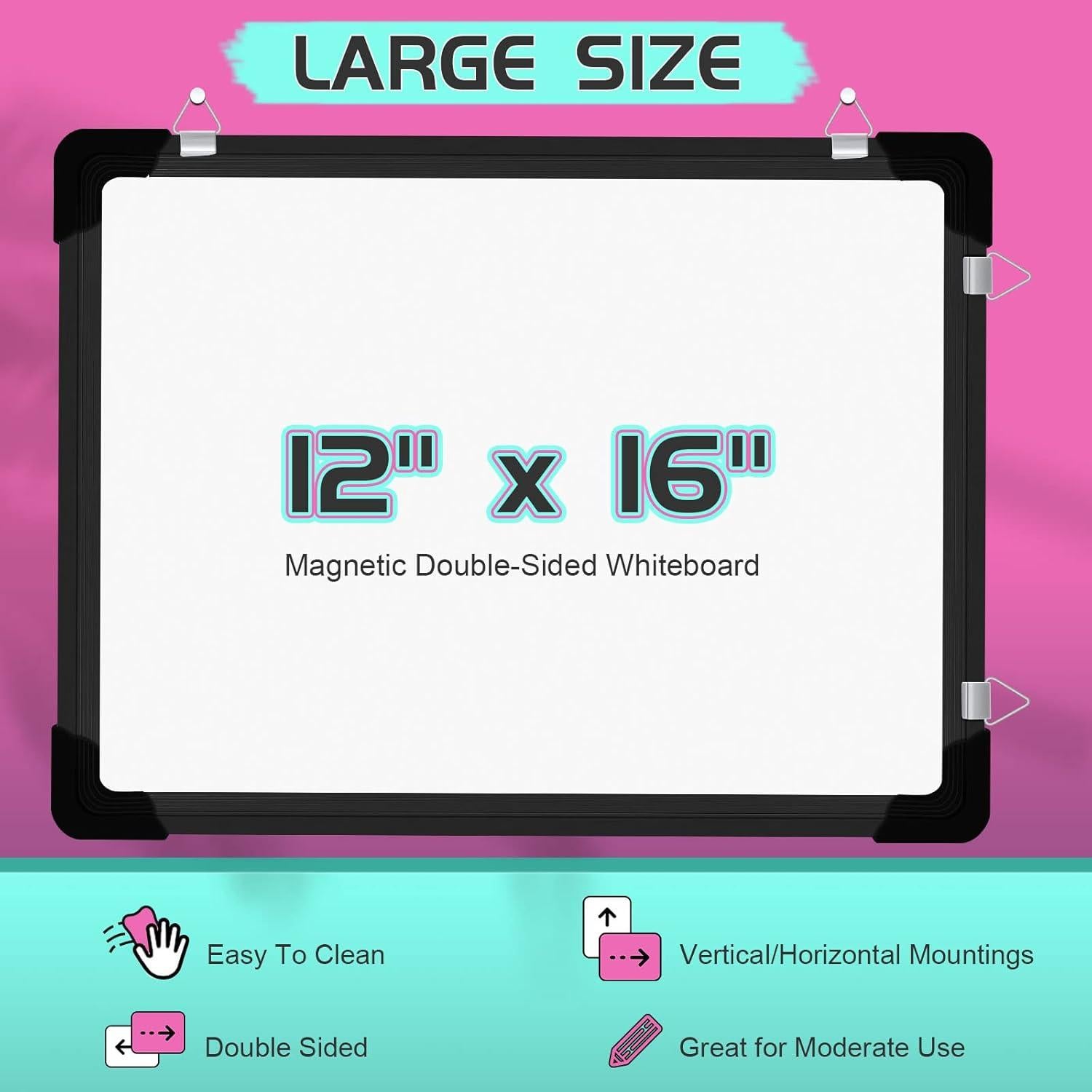 Calendario de Pared Borrado en Seco Polegas 30x40 cm Rosa