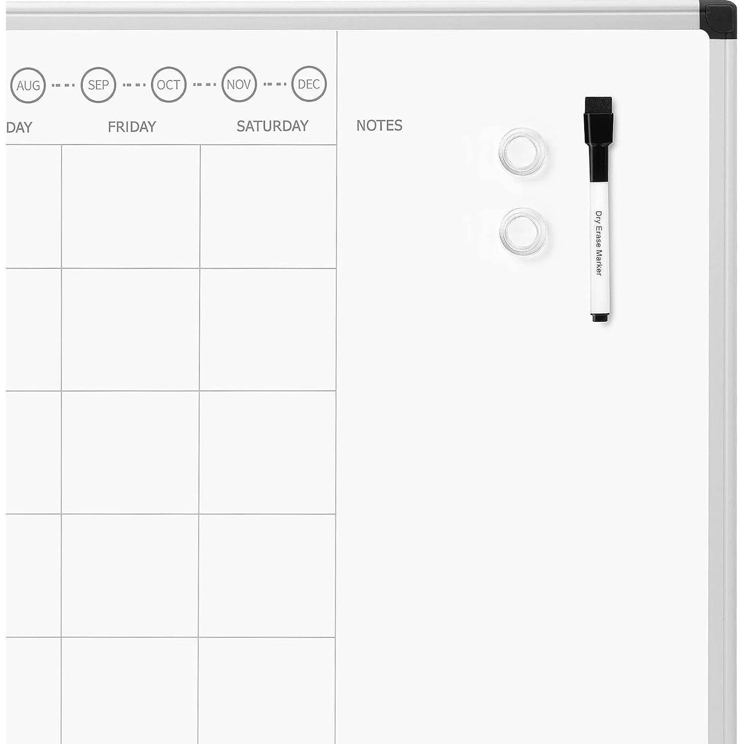 Calendario Mensual Pizarra Blanca 61x91 cm Amazon Basics