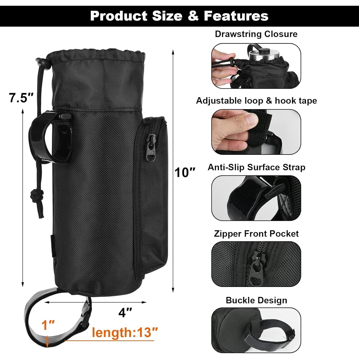 Bolsa Soporte para Botella de Agua Cosmos 40 oz Negra