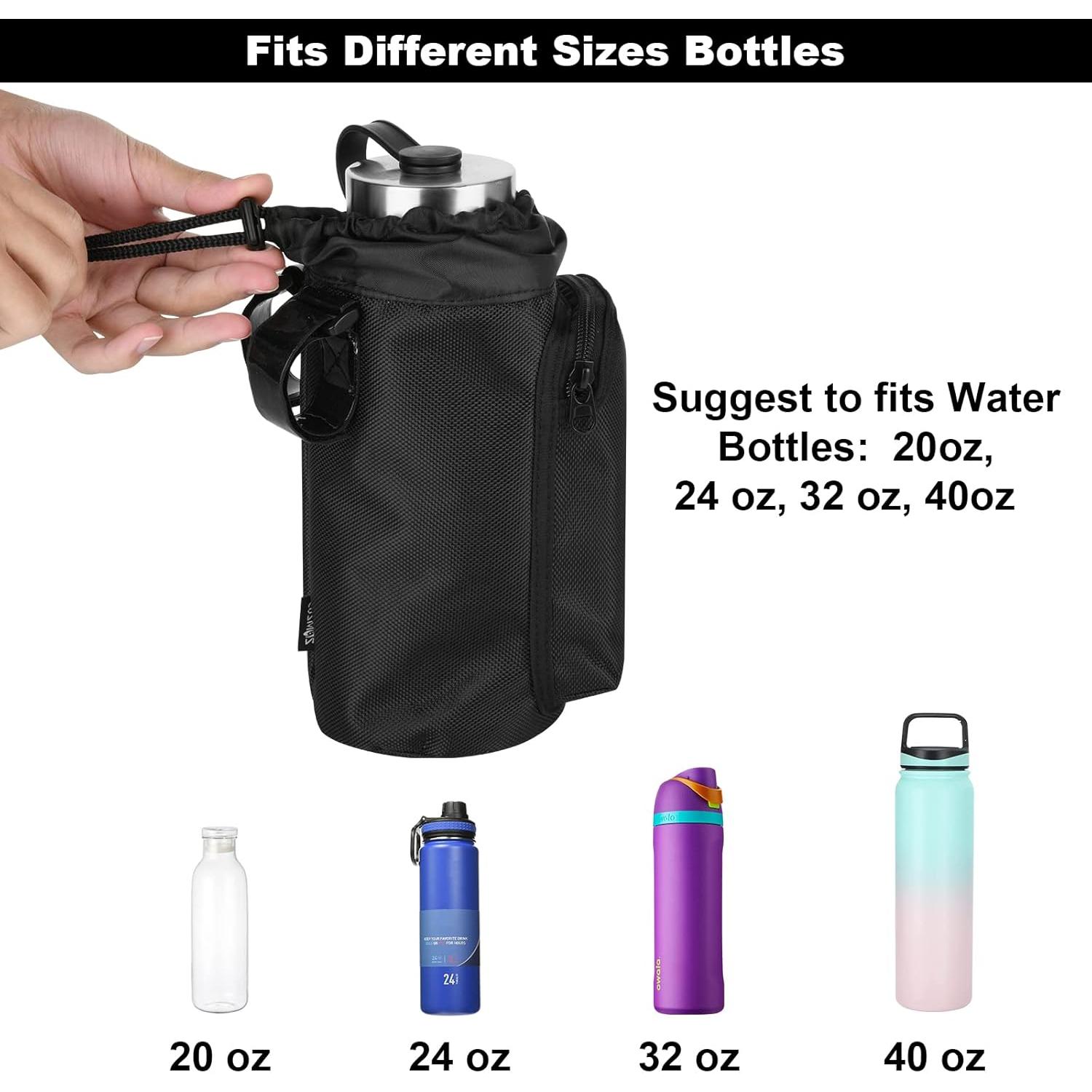 Bolsa Soporte para Botella de Agua Cosmos 40 oz Negra