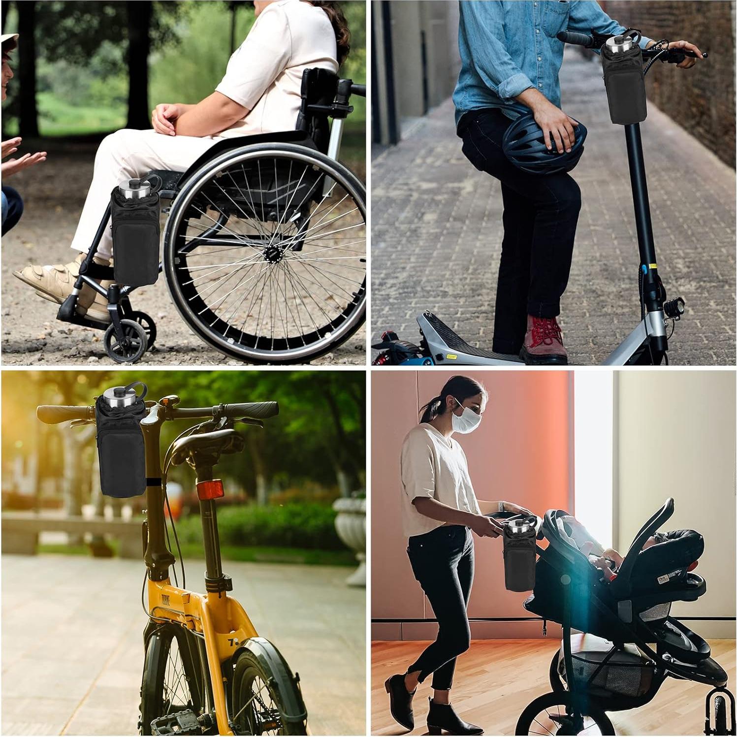 Bolsa Soporte para Botella de Agua Cosmos 40 oz Negra