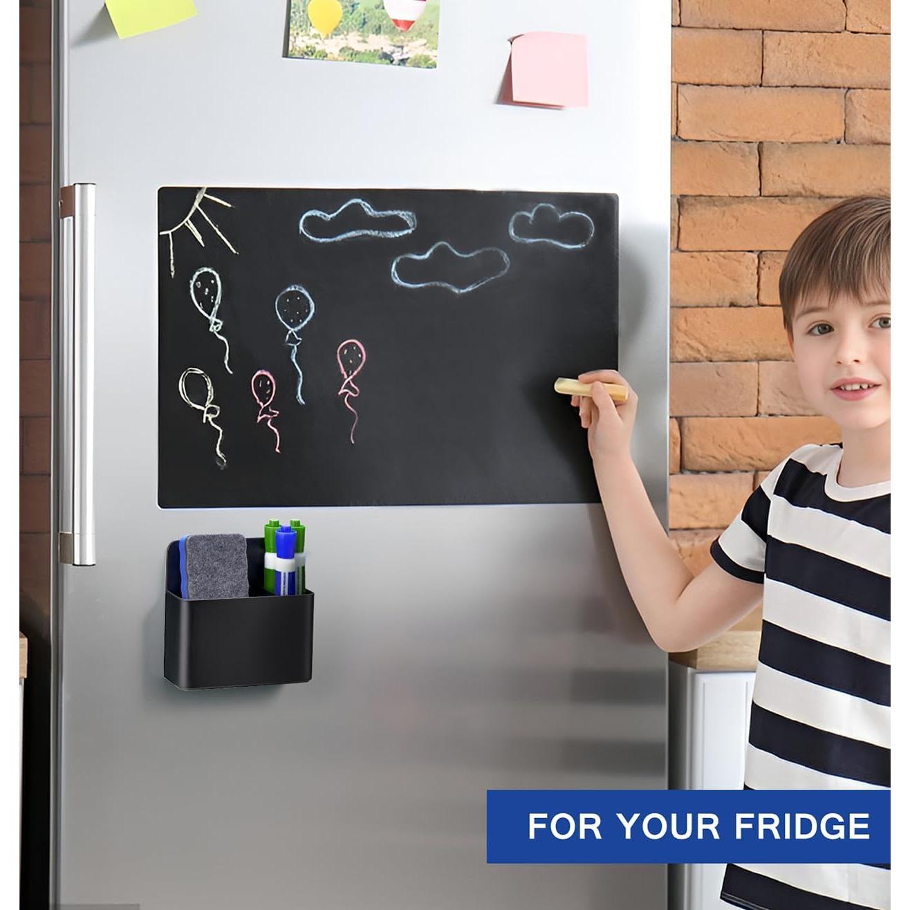 Soporte Magnético para Marcadores Simetufy - Negro, 12.5x12x4 cm