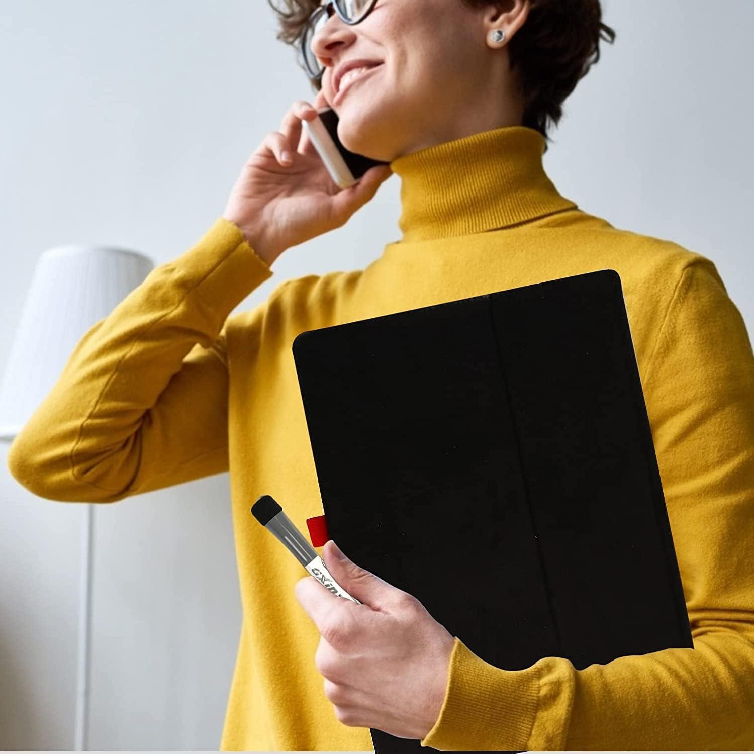 Pizarra Blanca Portátil A4 iNenya Rosa con Soporte Plegable