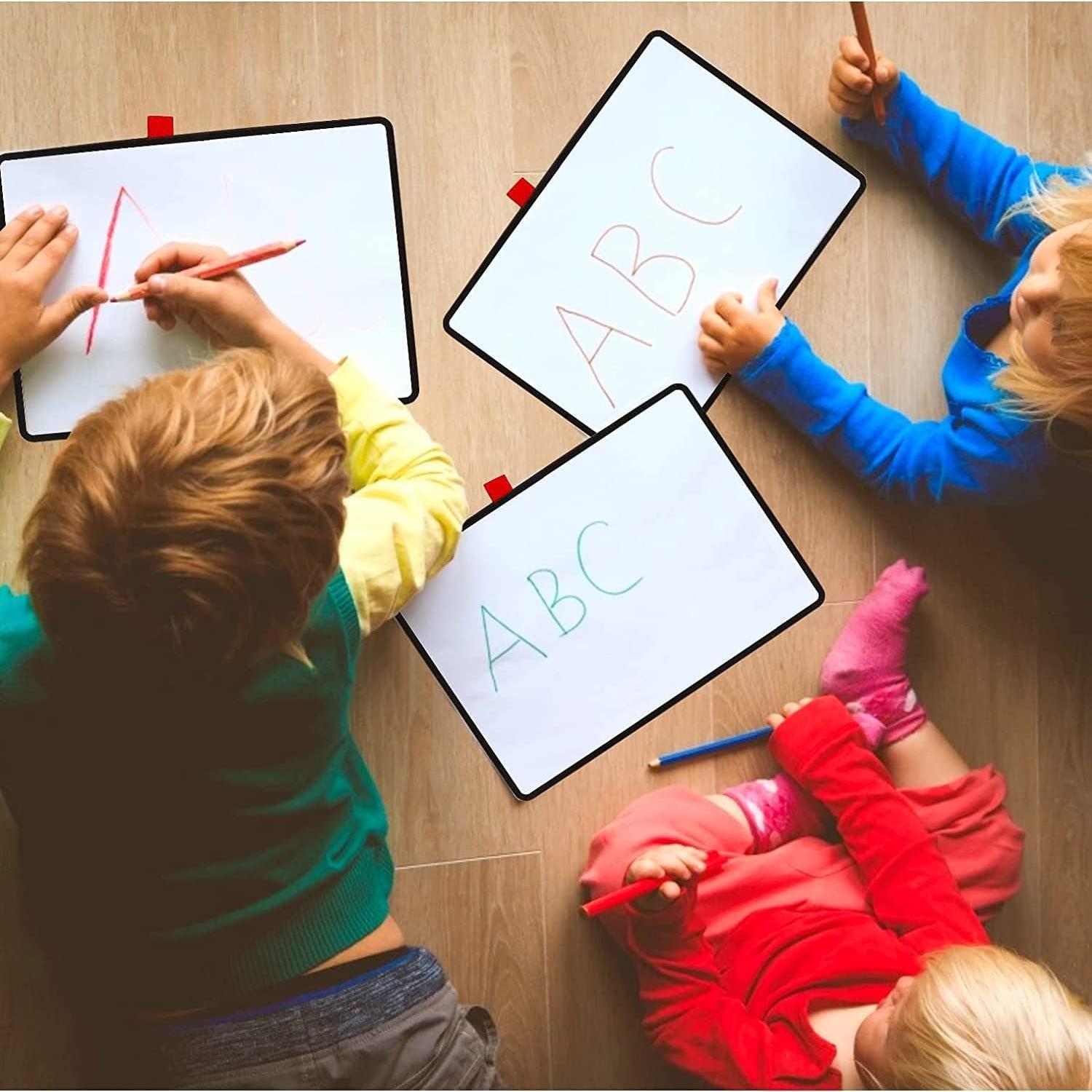 Pizarra Blanca Portátil A4 iNenya Rosa con Soporte Plegable