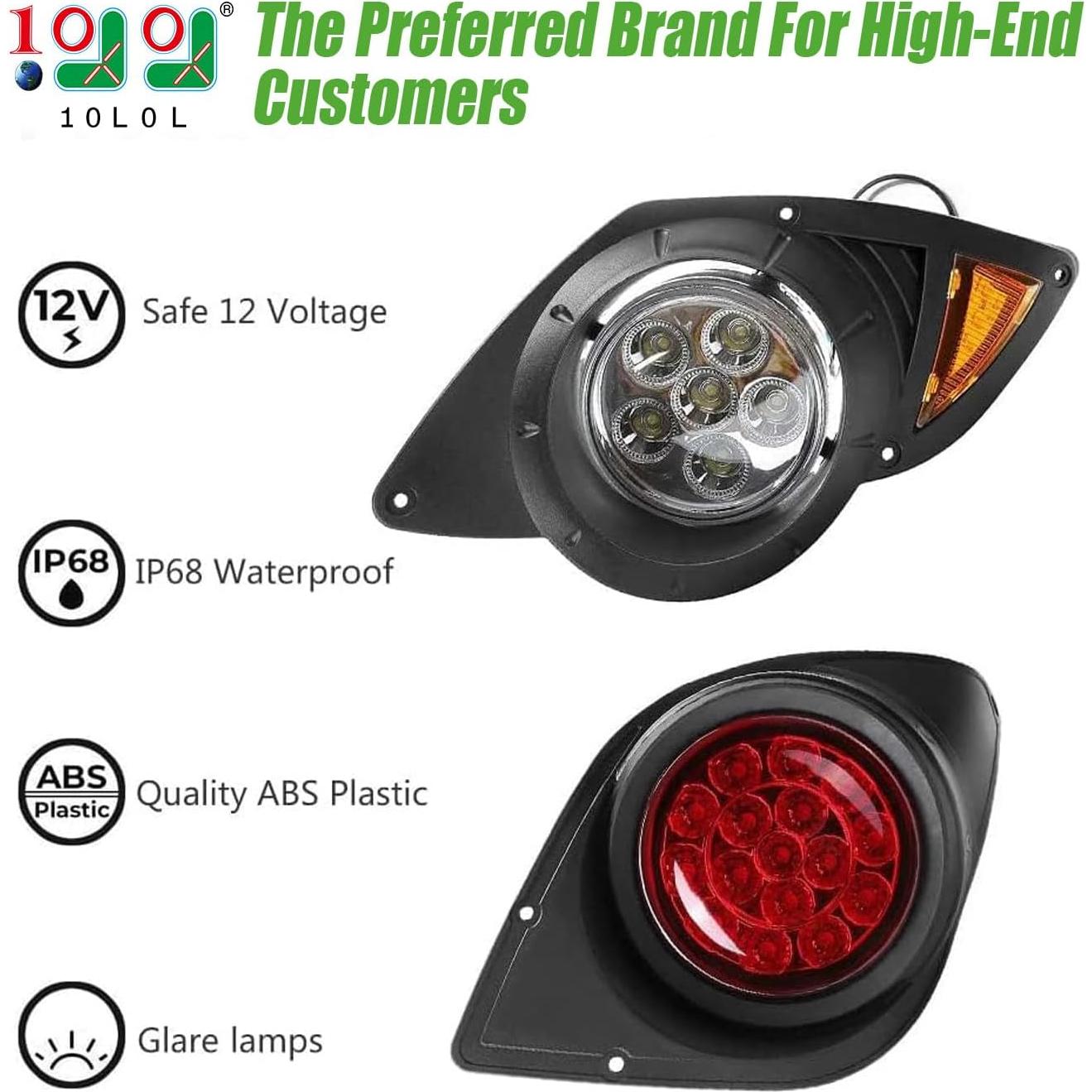Kit de luces 10L0L para carrito de golf Yamaha G29 2007-2016