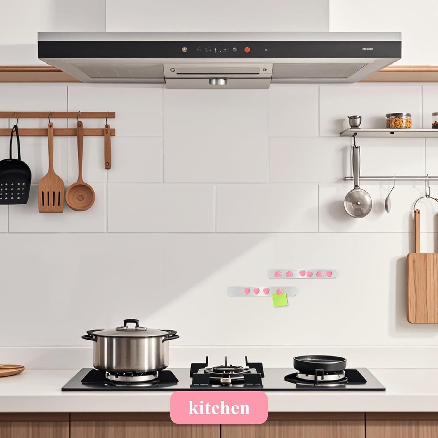 Tablero Magnético DUJEQM 4 Piezas con Imanes Corazón Rosa