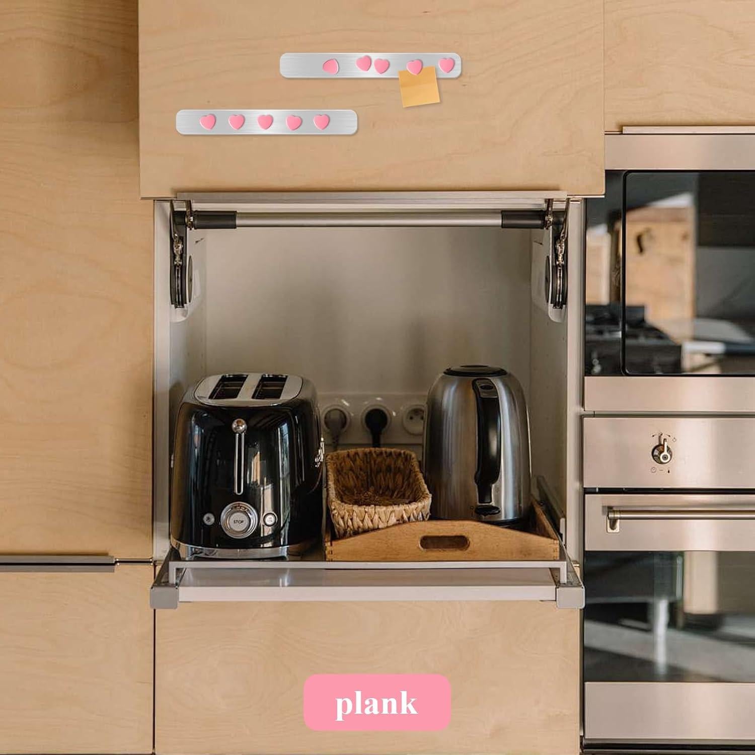 Tablero Magnético DUJEQM 4 Piezas con Imanes Corazón Rosa