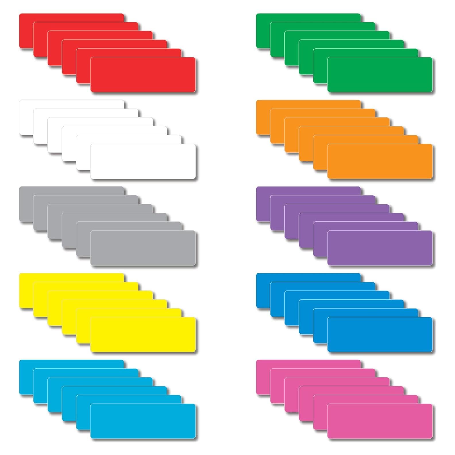 Etiquetas Magnéticas Borrables IMAGAME 7.6x2.5 cm Multicolor 60Pcs