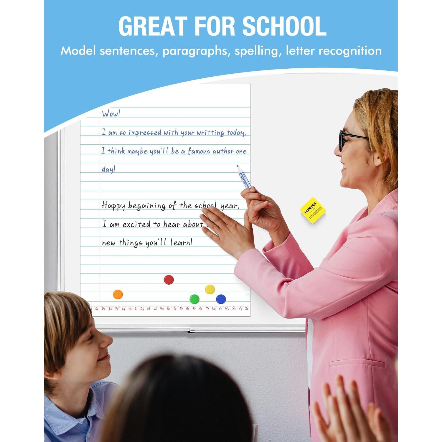 Papel Magnético Borrable HOMiDEK 44.5x61 cm para Aula