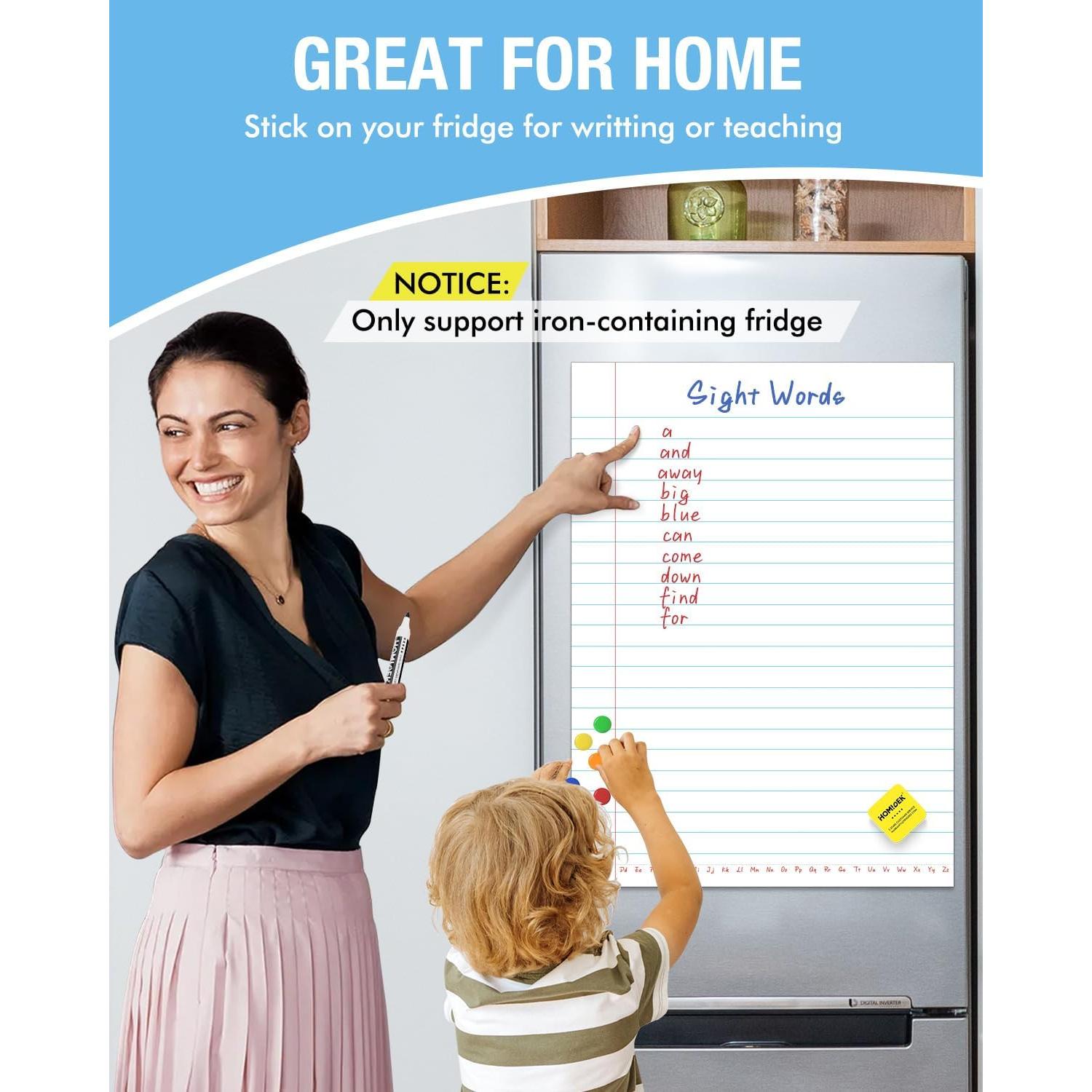 Papel Magnético Borrable HOMiDEK 44.5x61 cm para Aula