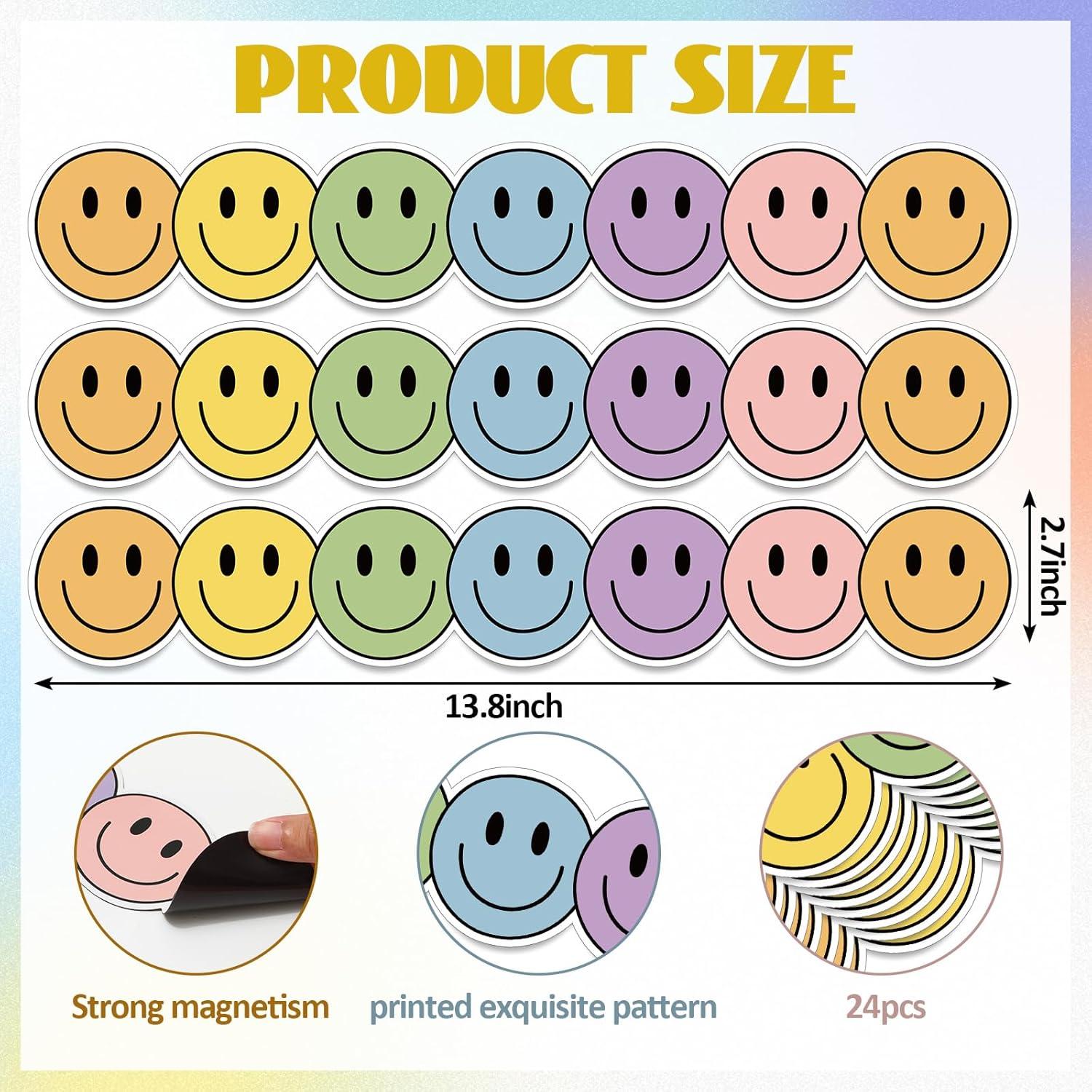 Bordes Magnéticos de Tablero de Anuncios Whaline 24 Pcs Boho