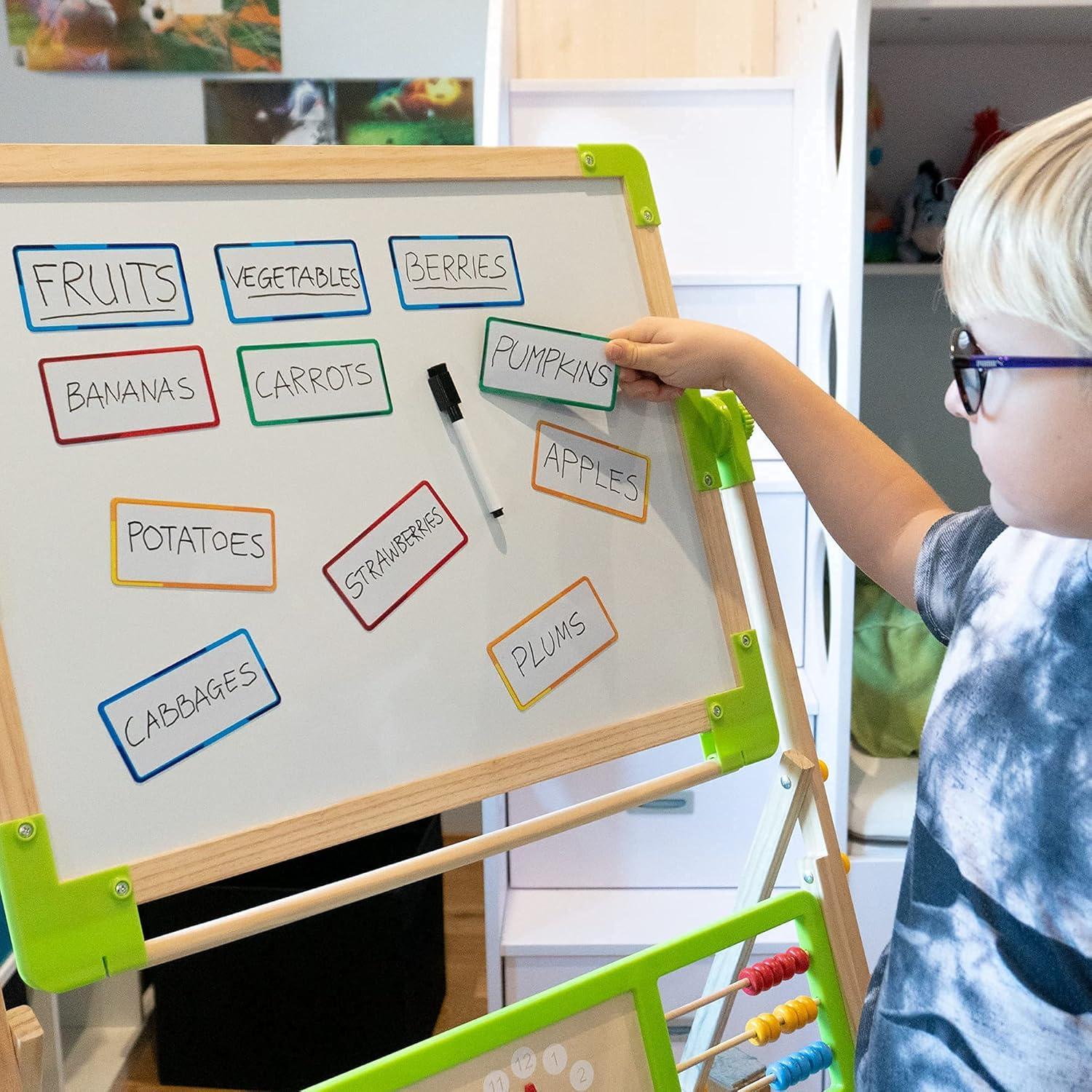 24 Etiquetas Magnéticas Borrables CHIMPZEN 10.7 x 5.3 cm