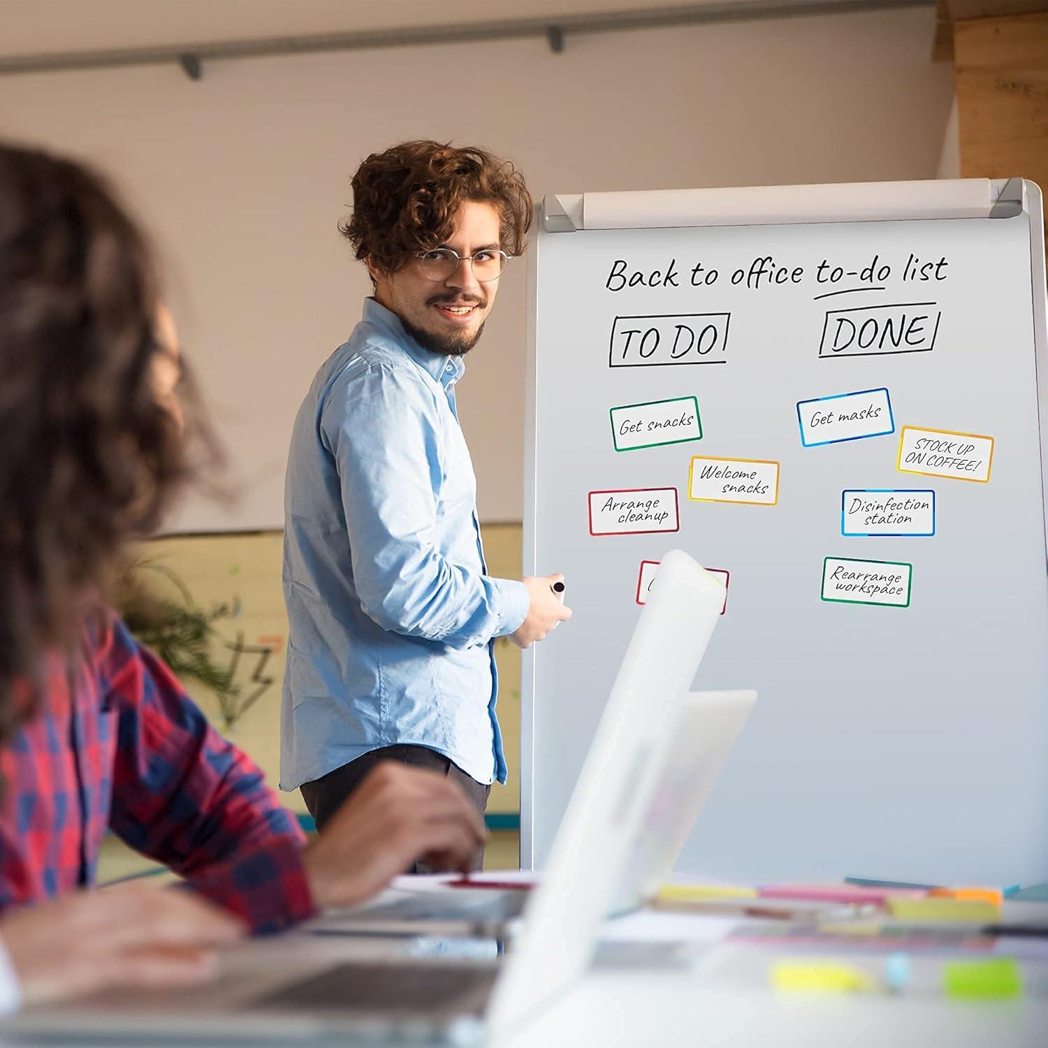 24 Etiquetas Magnéticas Borrables CHIMPZEN 10.7 x 5.3 cm