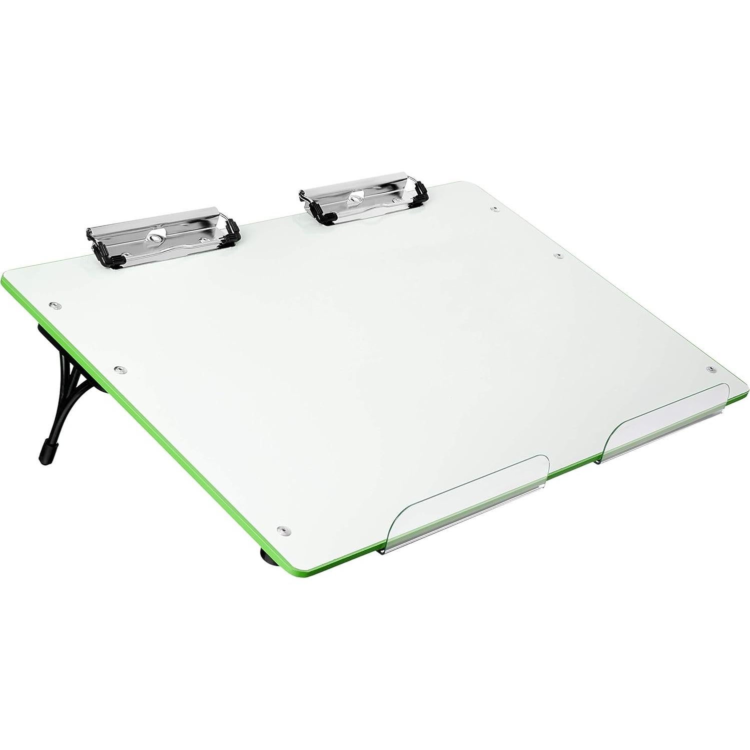 Tablero Inclinado Ergonómico Visual Edge 22° Verde Magnético