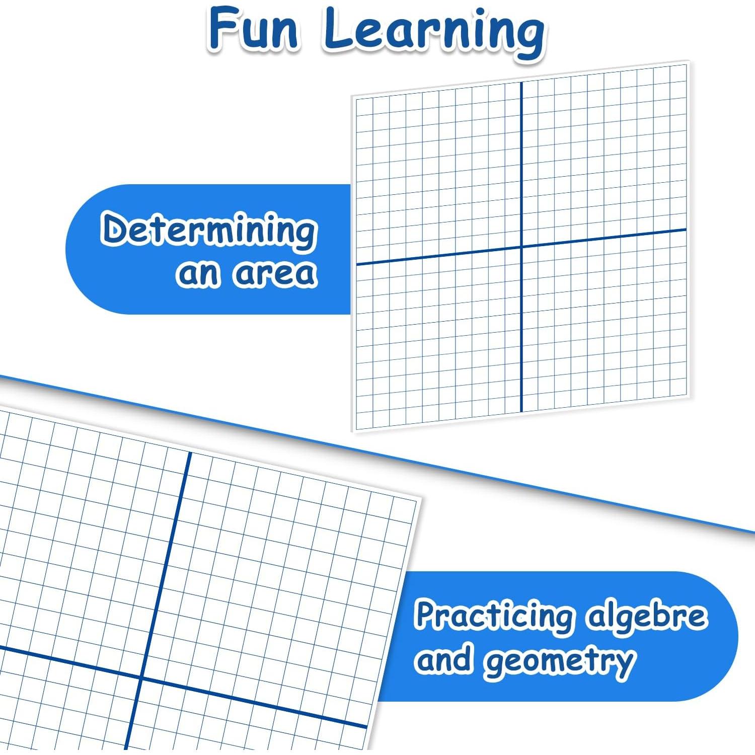 Cuadro de Coordenadas XY Magnético LUHEAGU 66x66cm Reutilizable
