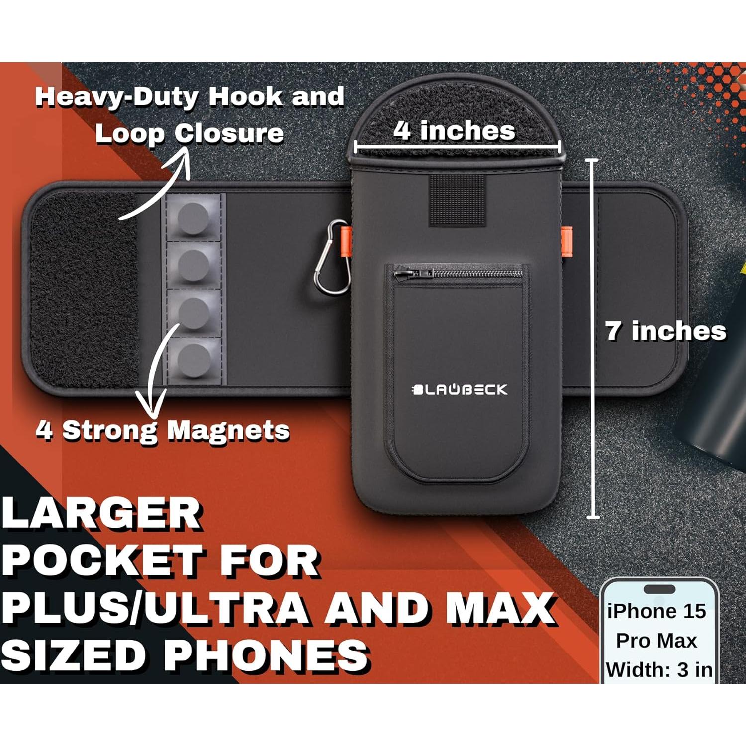 Funda Magnética para Botella de Agua BLAUBECK MagBag02 - Negro