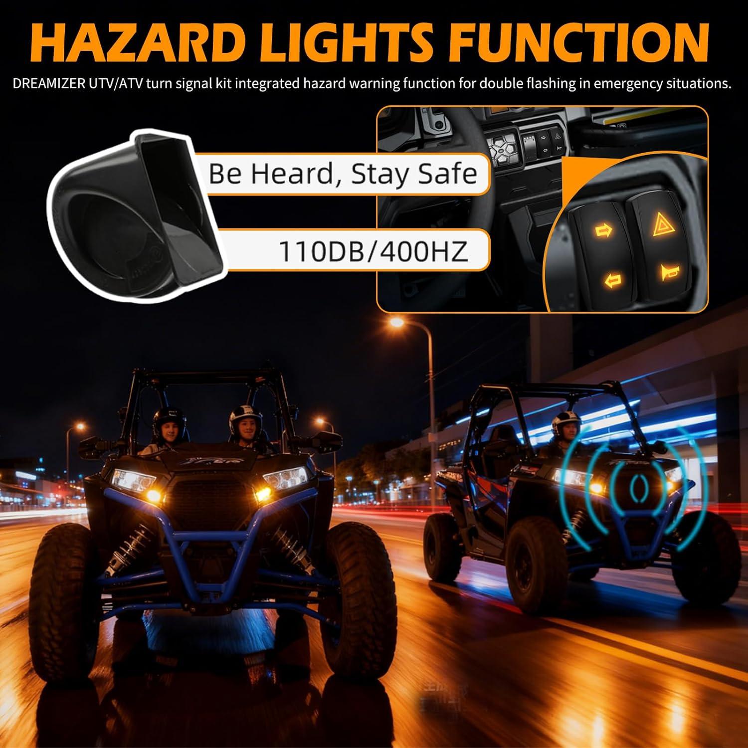 Kit de Señalización UTV DREAMIZER con Claxon y Luces LED
