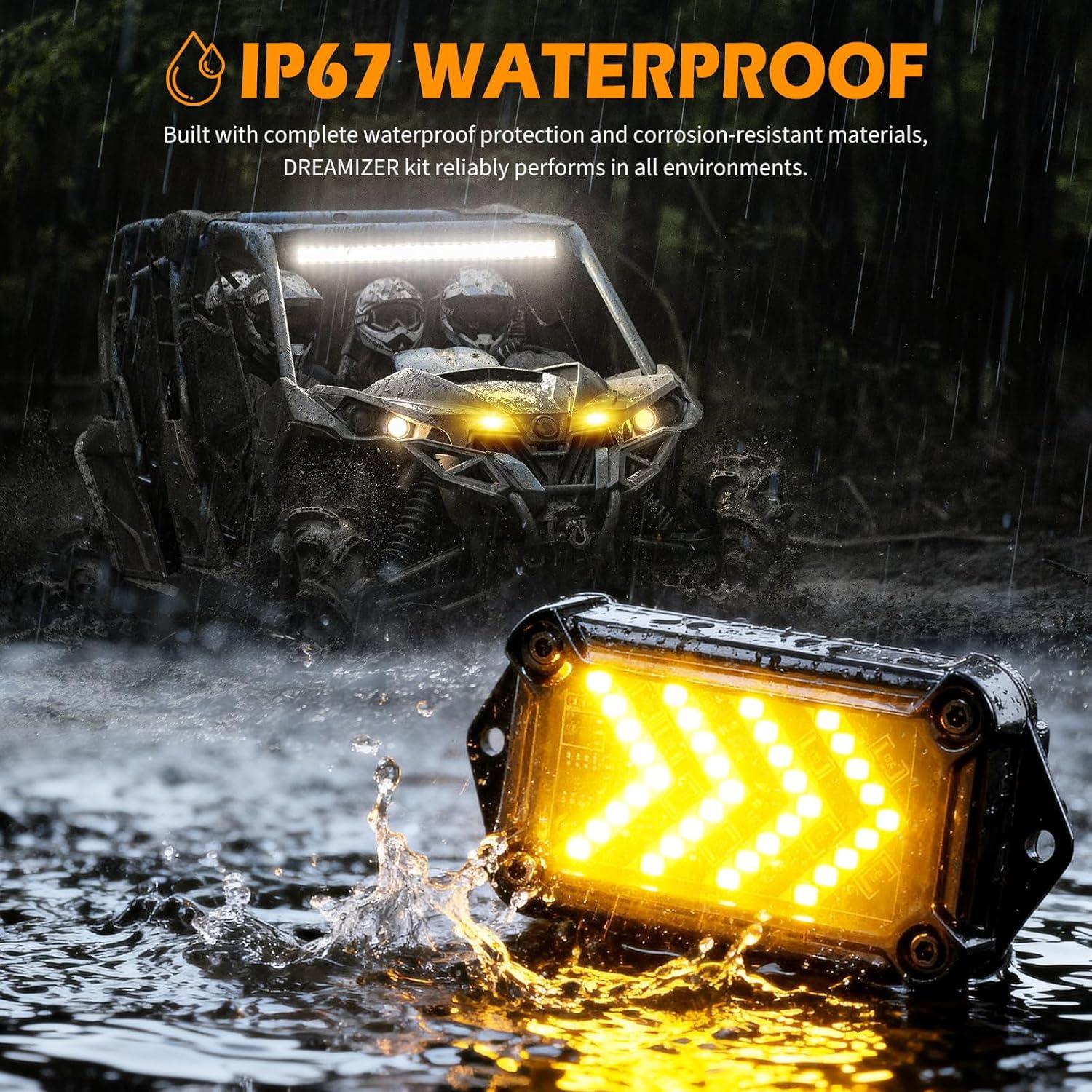 Kit de Señalización UTV DREAMIZER con Claxon y Luces LED