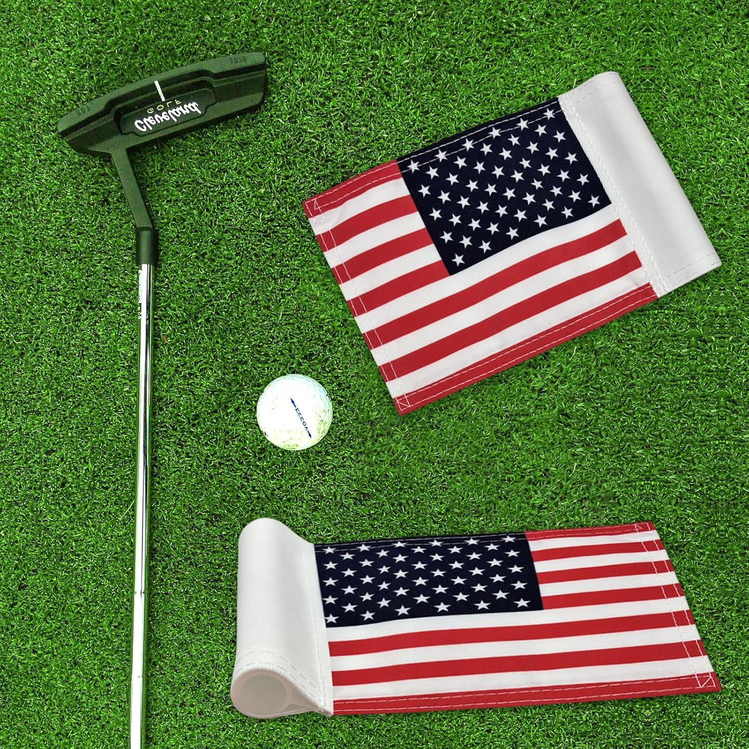Banderas de Golf Americana AZCOVER 2 Pack 15.24x20.32 cm