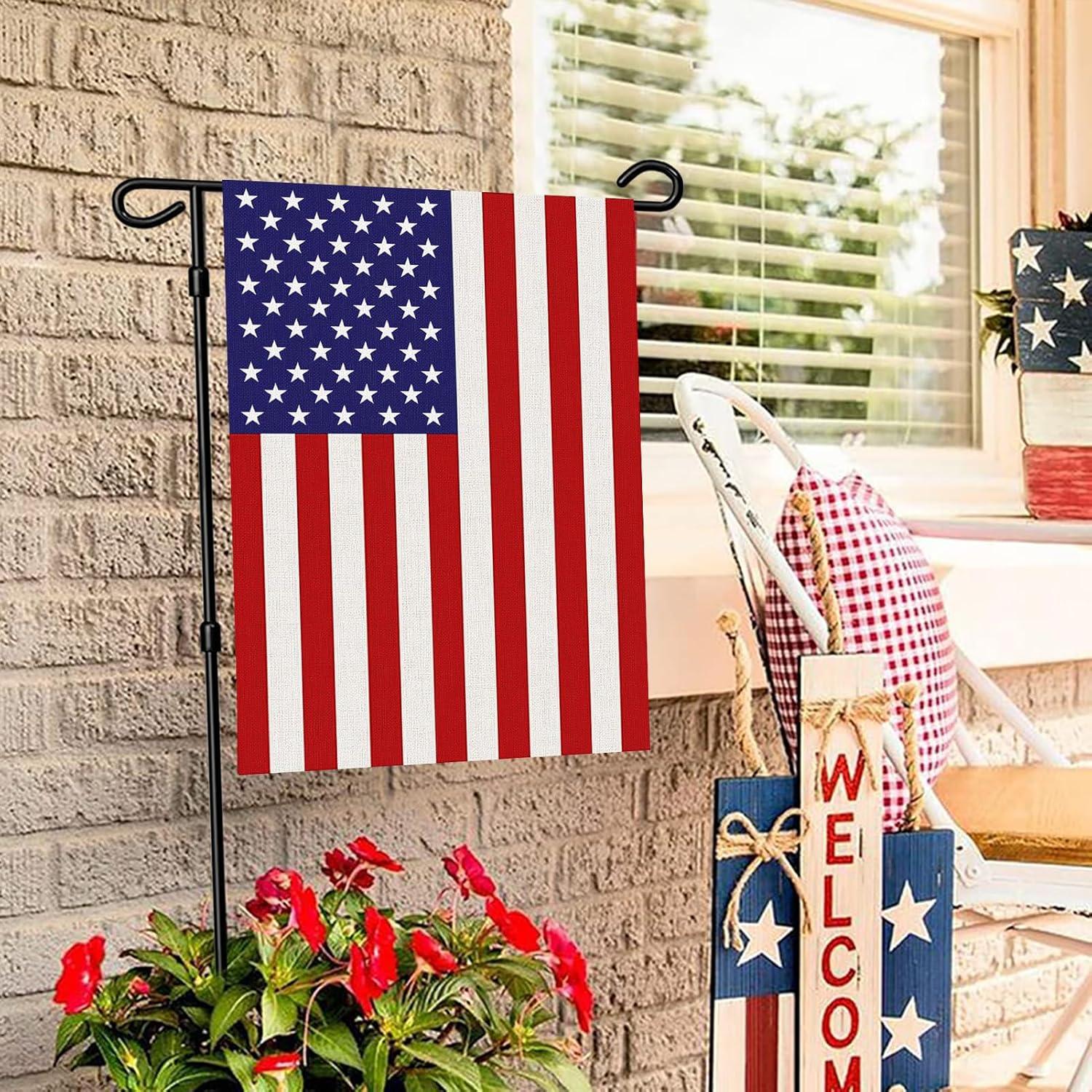 Banderas de Jardín Americanas Doble Cara URSKYTOUS 30x45 cm