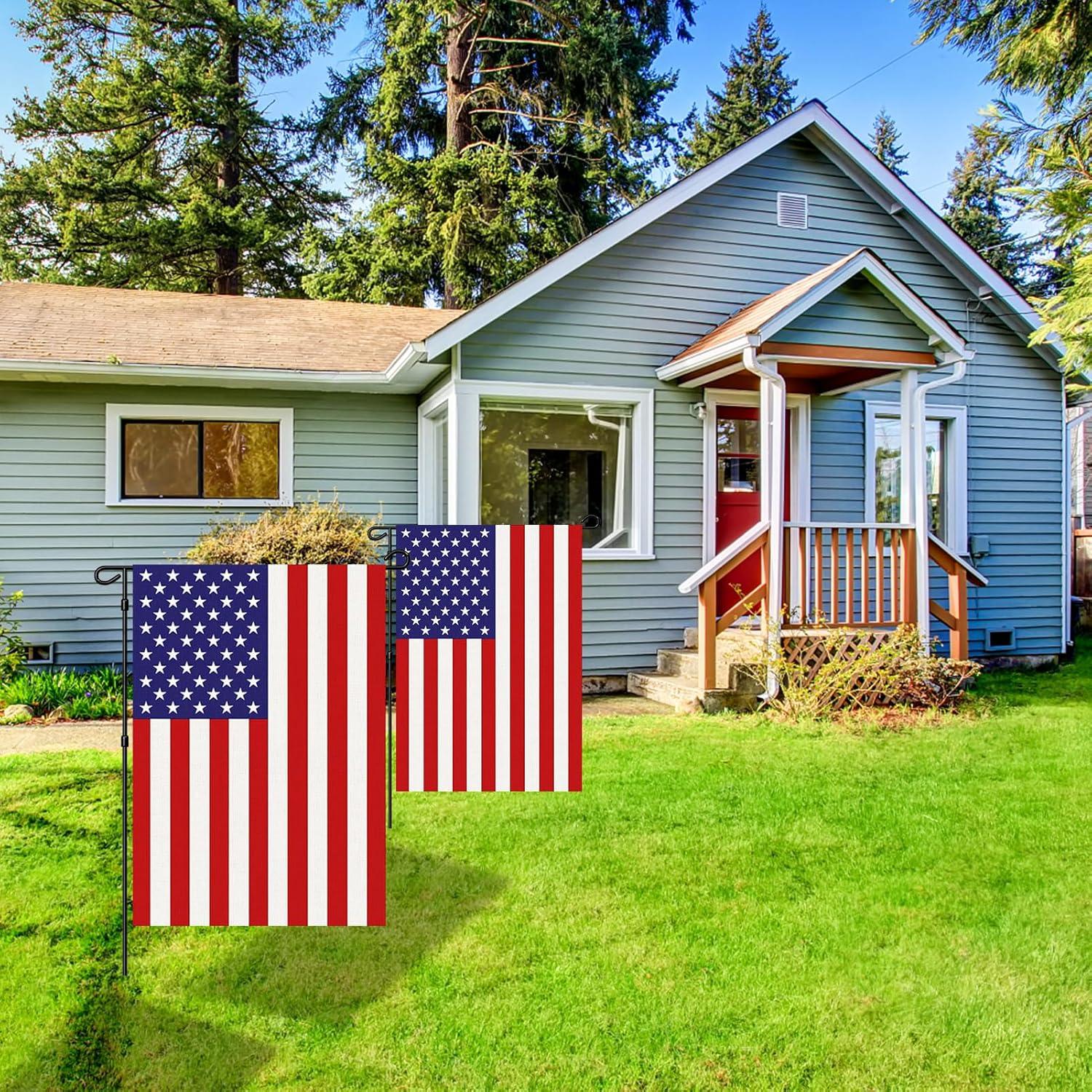 Banderas de Jardín Americanas Doble Cara URSKYTOUS 30x45 cm