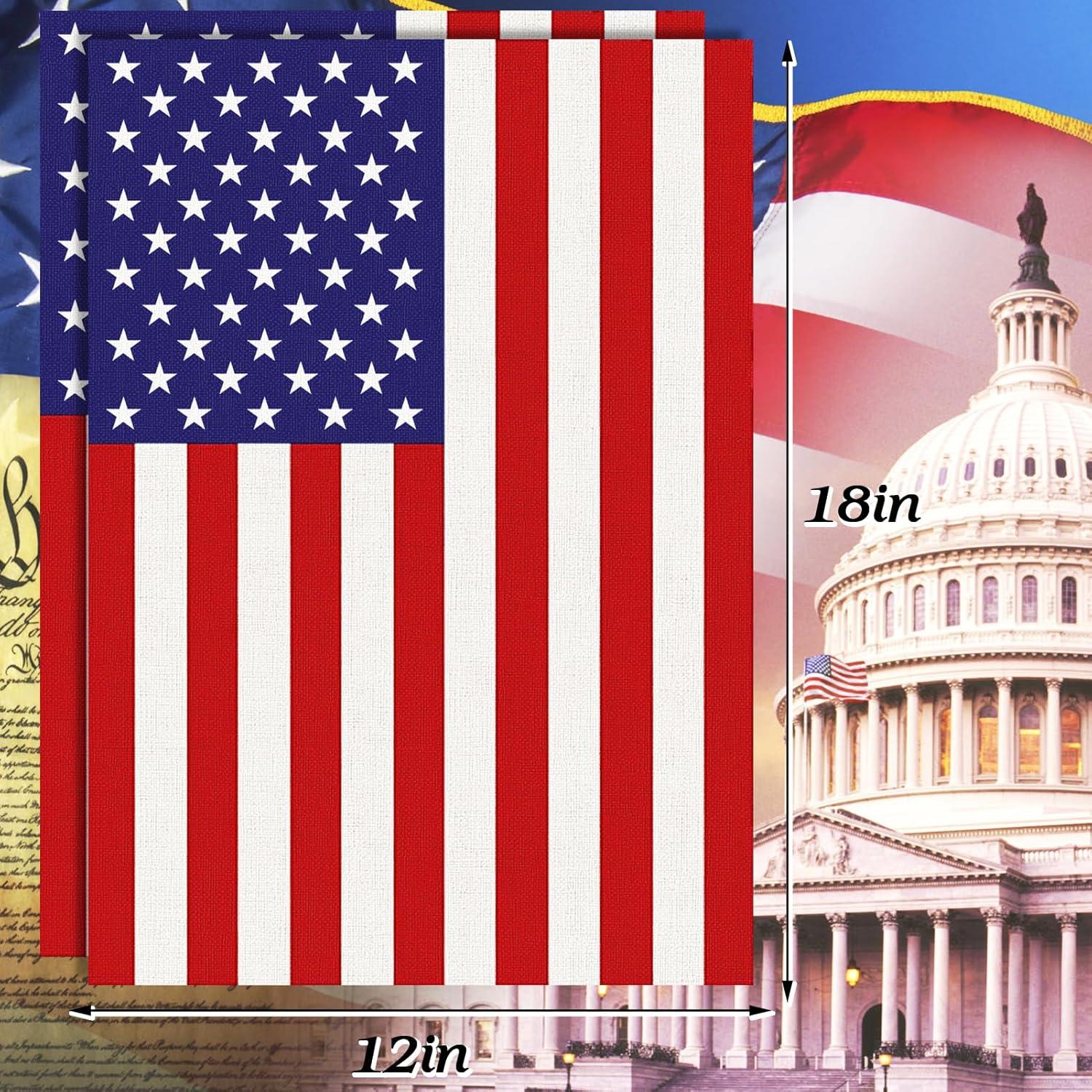 Banderas de Jardín Americanas Doble Cara URSKYTOUS 30x45 cm