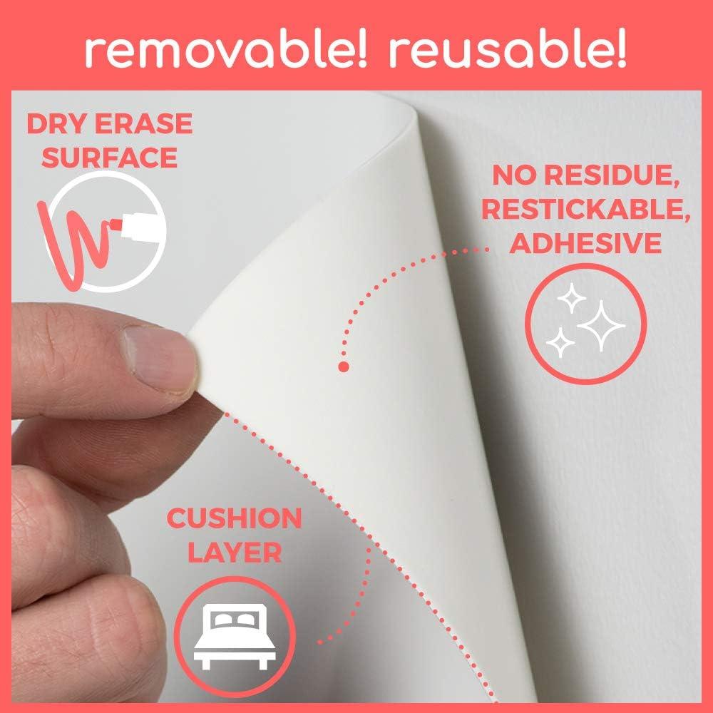 Calendario Semanal de Pizarra Blanca Writey 30x45 cm Autoadhesivo