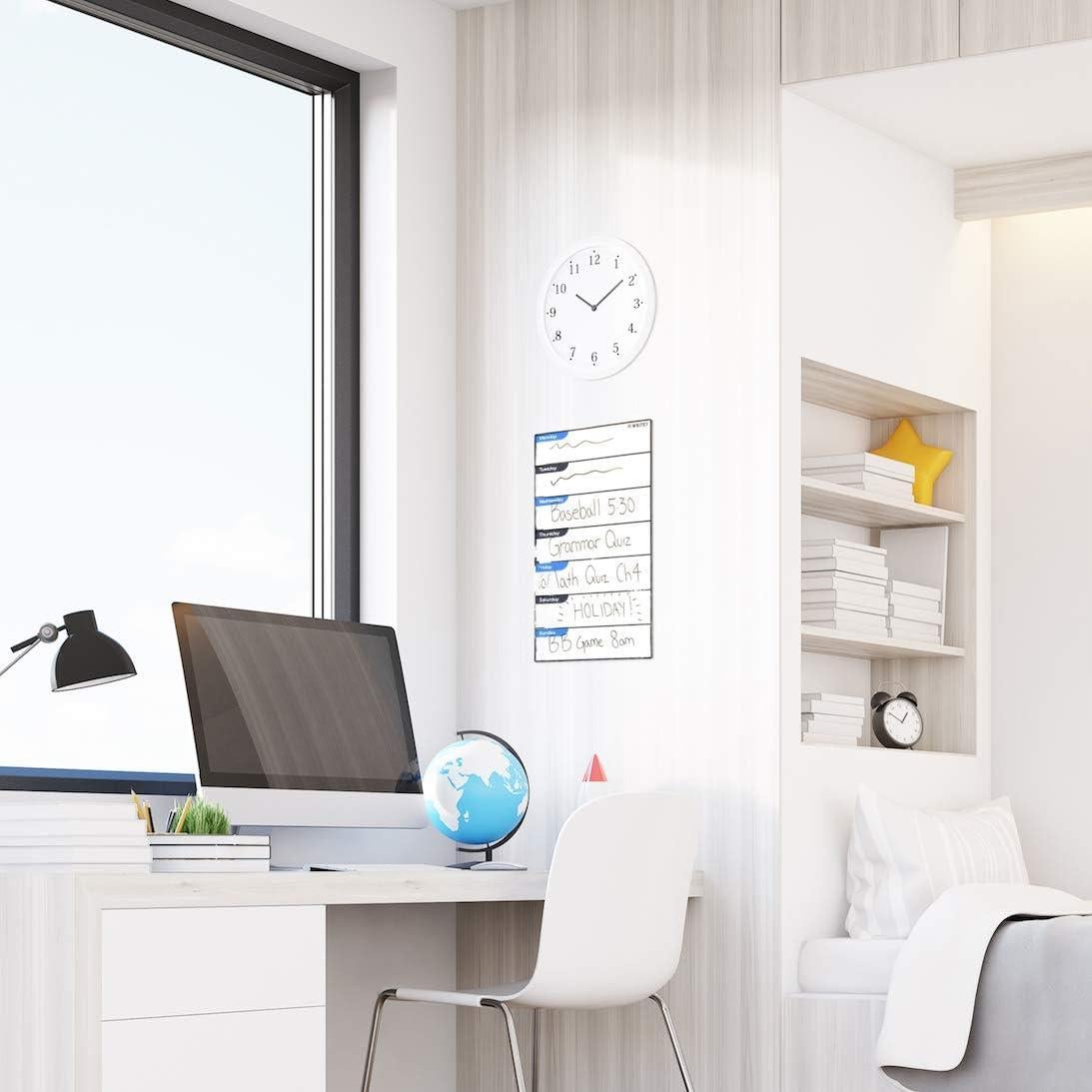 Calendario Semanal de Pizarra Blanca Writey 30x45 cm Autoadhesivo