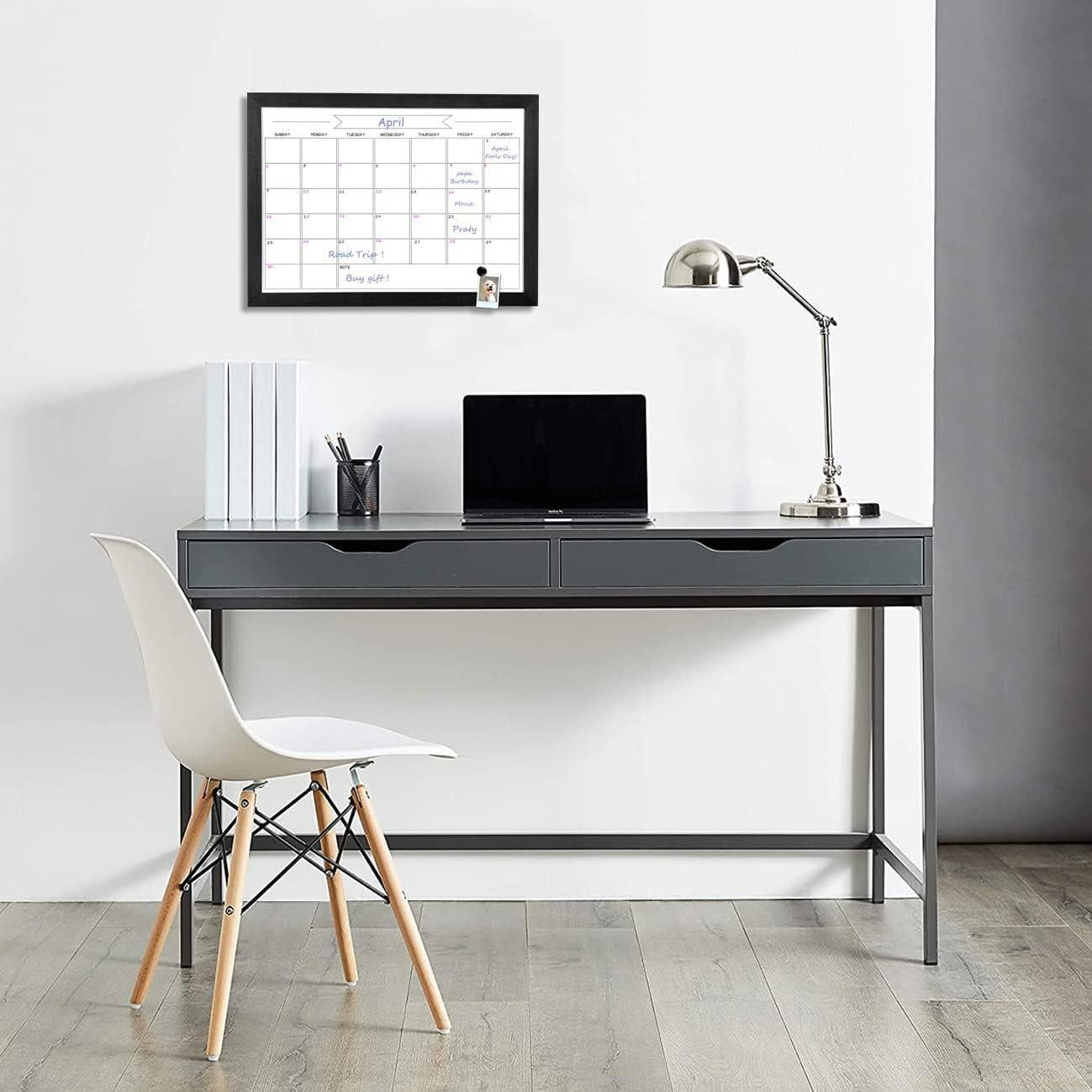 Calendario Mensual Borrado en Seco TORASO 27 x 37 cm Negro