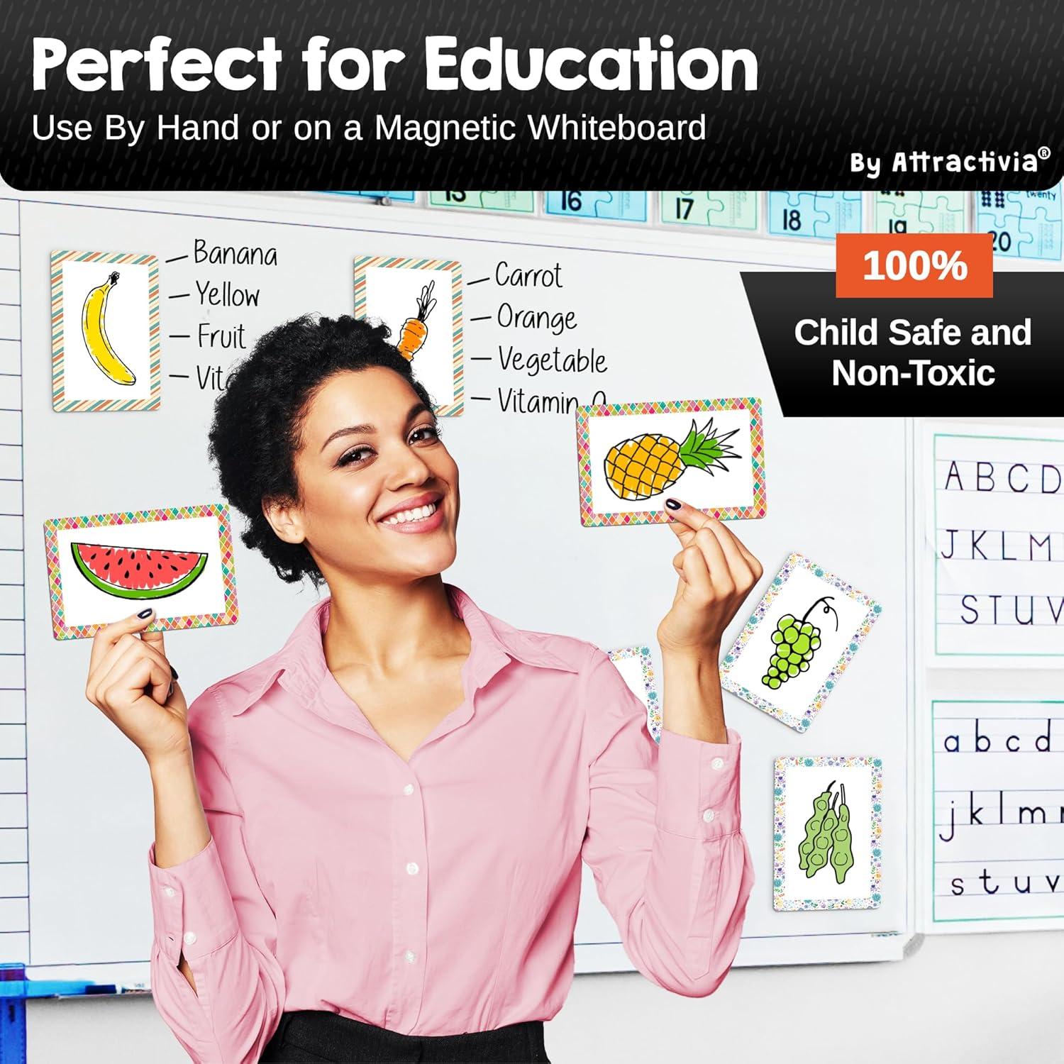 Etiquetas Magnéticas Borrables Attractivia 14.2 x 9.4 cm, 36 Pzas