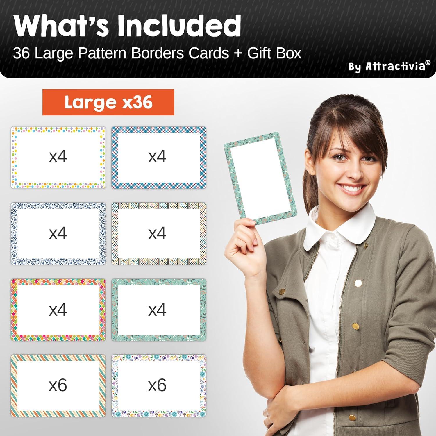 Etiquetas Magnéticas Borrables Attractivia 14.2 x 9.4 cm, 36 Pzas