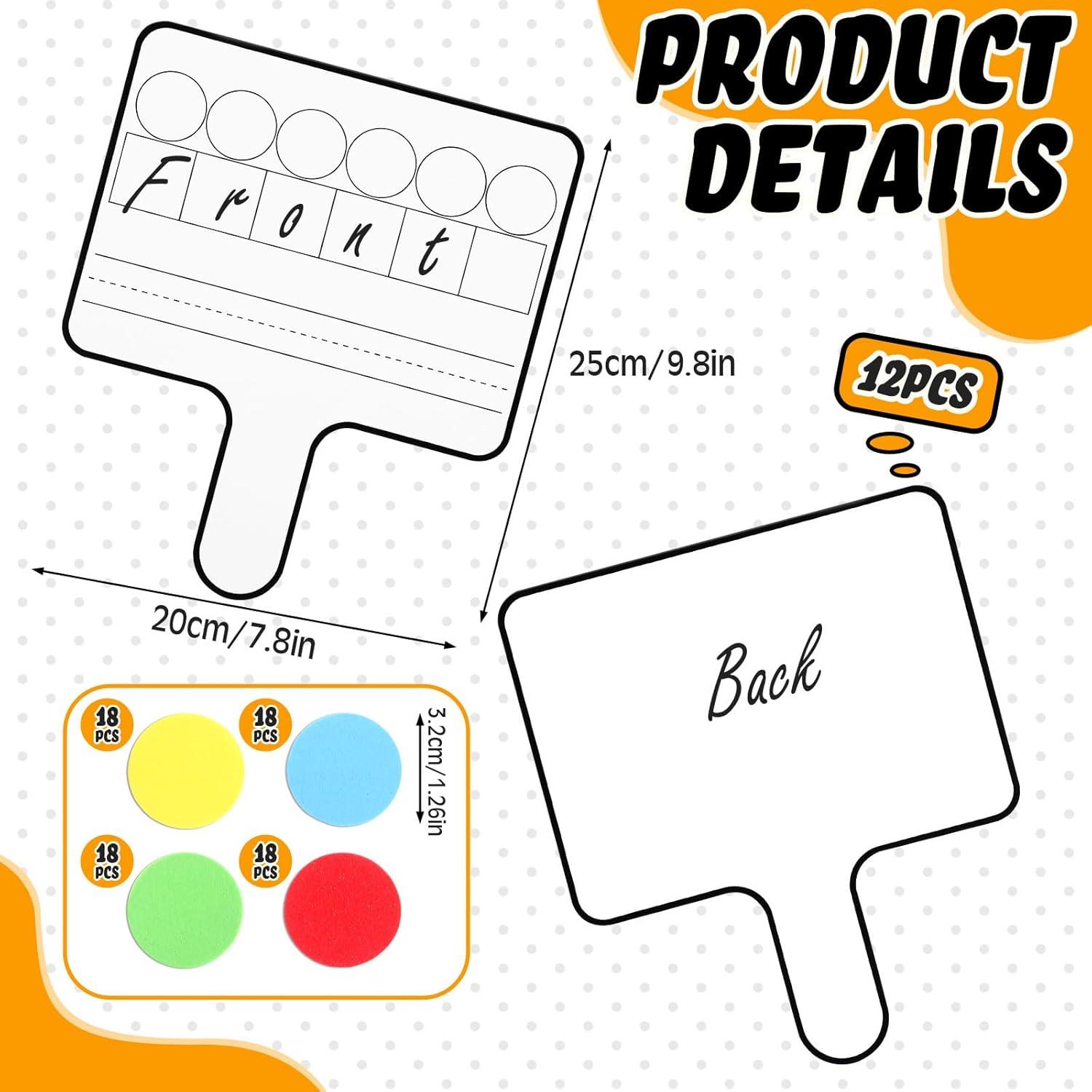 Set de Paletas de Respuesta Doble Cara Seajan 12 Pcs