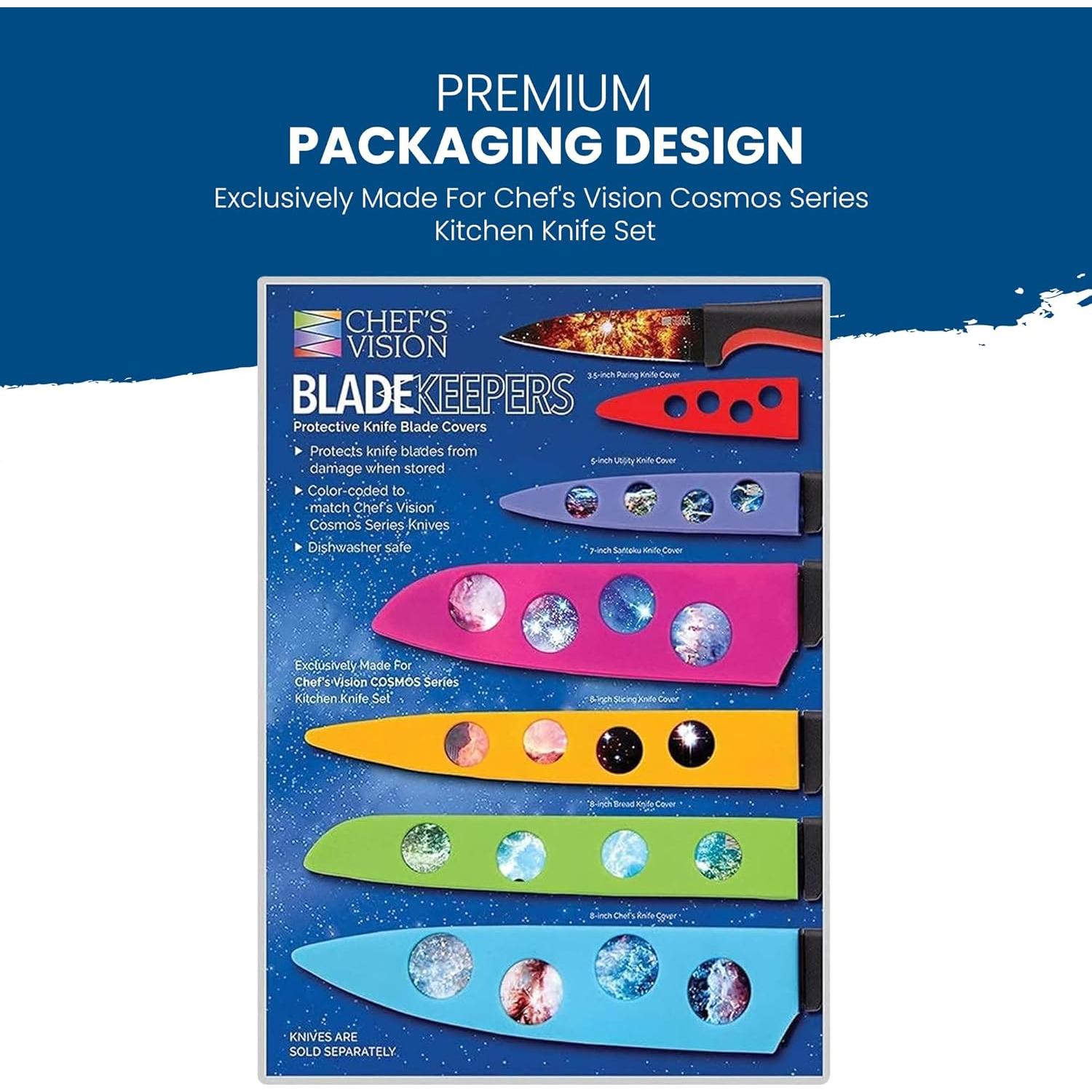 Cubiertas de Cuchillo Chef's Vision Cosmos - Protectores Duraderos