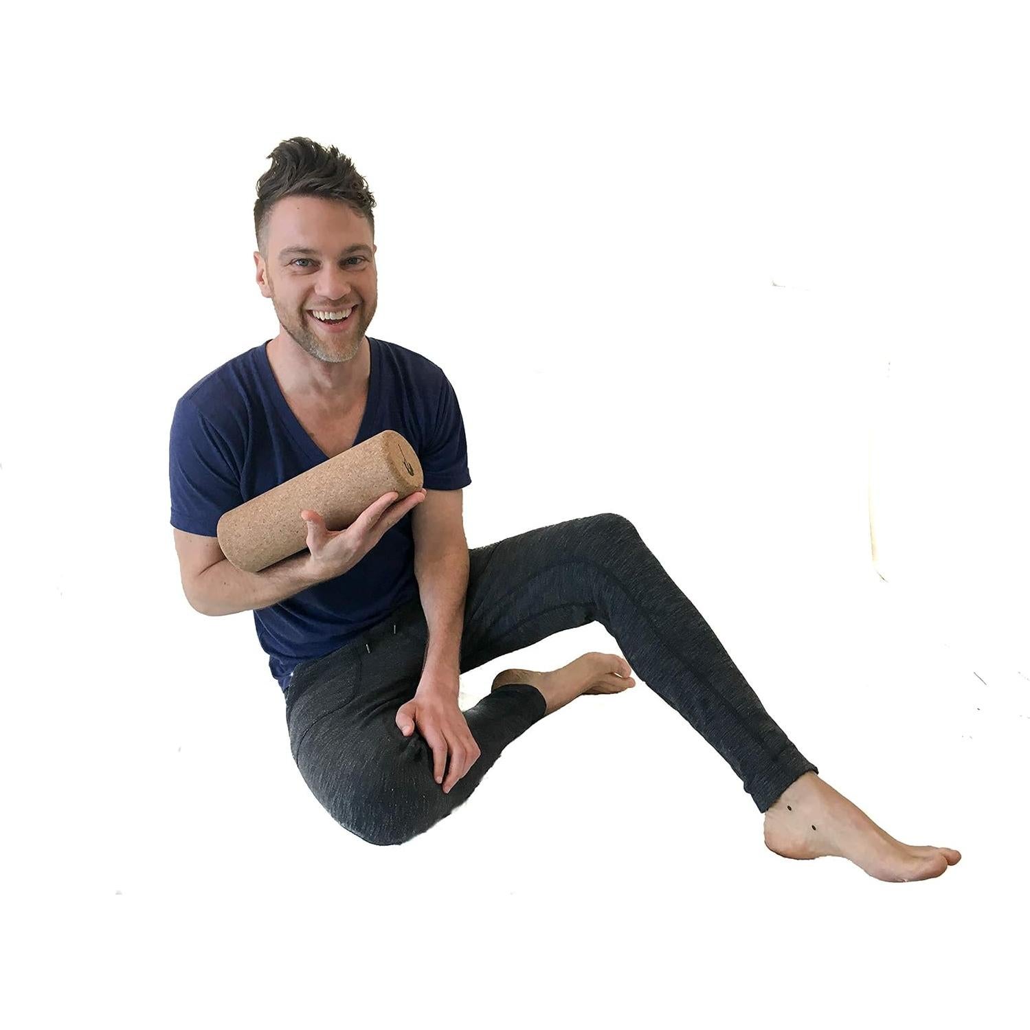 Rodillo de Masaje de Corcho Natural Aquanimous 30.48 cm