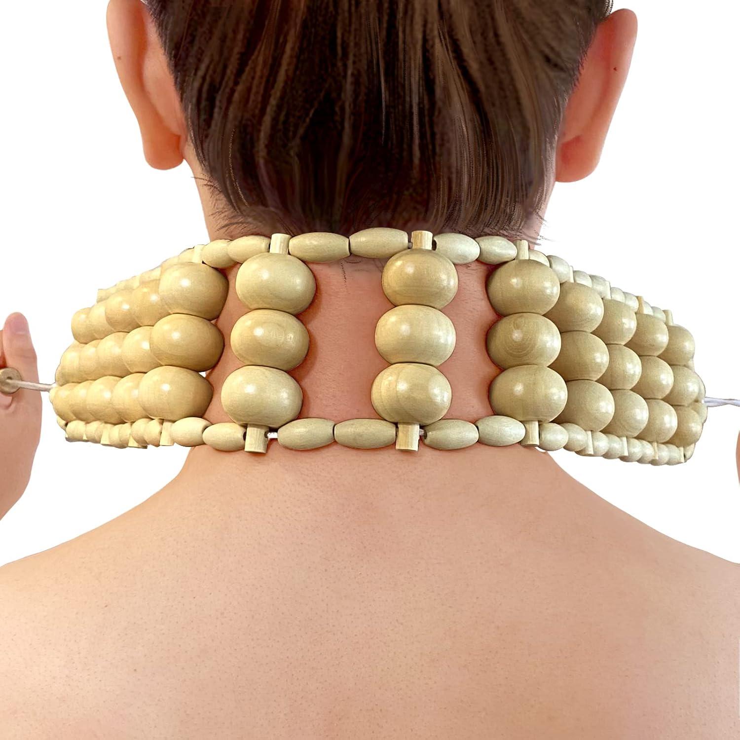 Rodillo de Masaje Manual de Madera Deston 71 cm Alivio Dolor