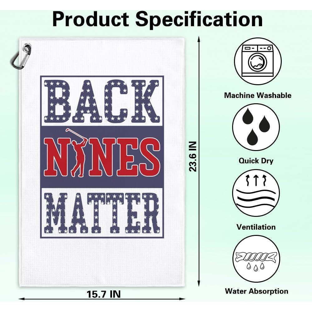 Toalla de Golf Microfibra Msticey 59.69x39.37 cm con Clip