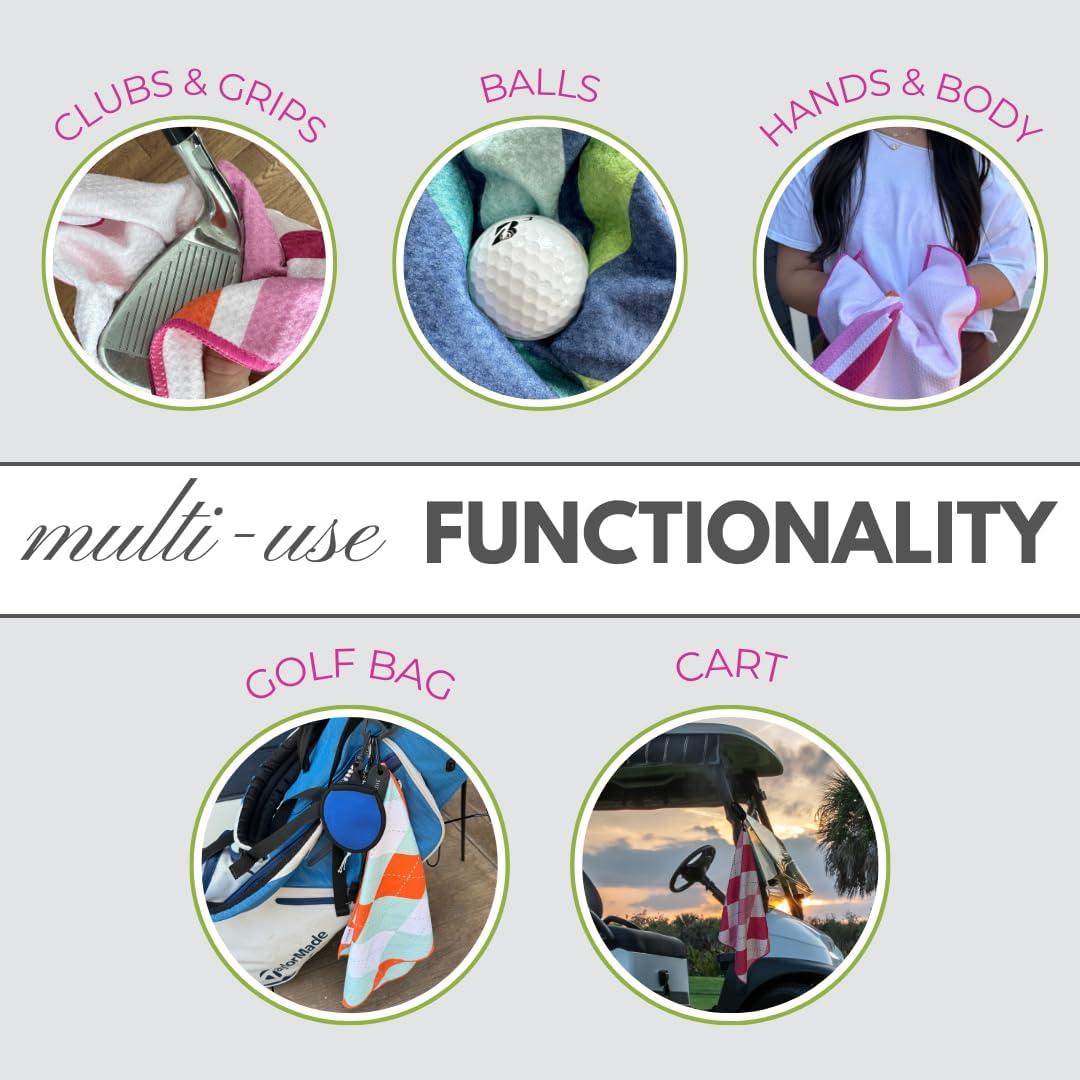 Toalla de Golf Magnética Obirdie 45.72x45.72cm Microfibra