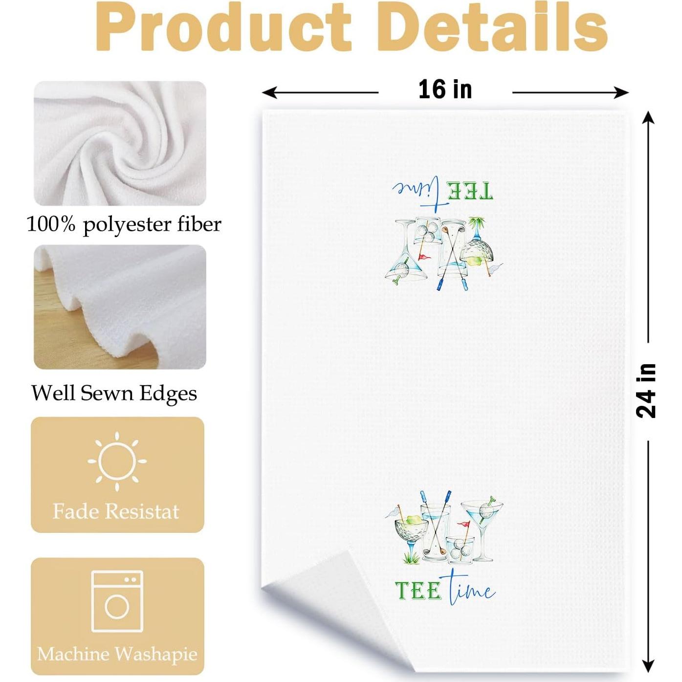 Toalla de Cocina HSIASHENG 24x16 cm Tejido Waffle Decorativa