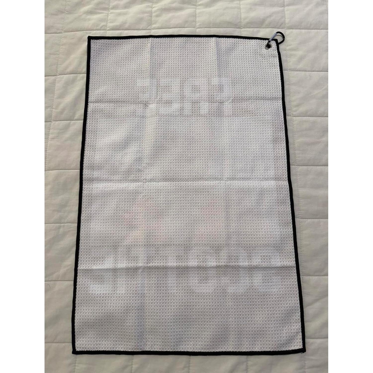 Toalla de Golf Scotty de Microfibra Waffle - Negra - 59.69x40.01 cm