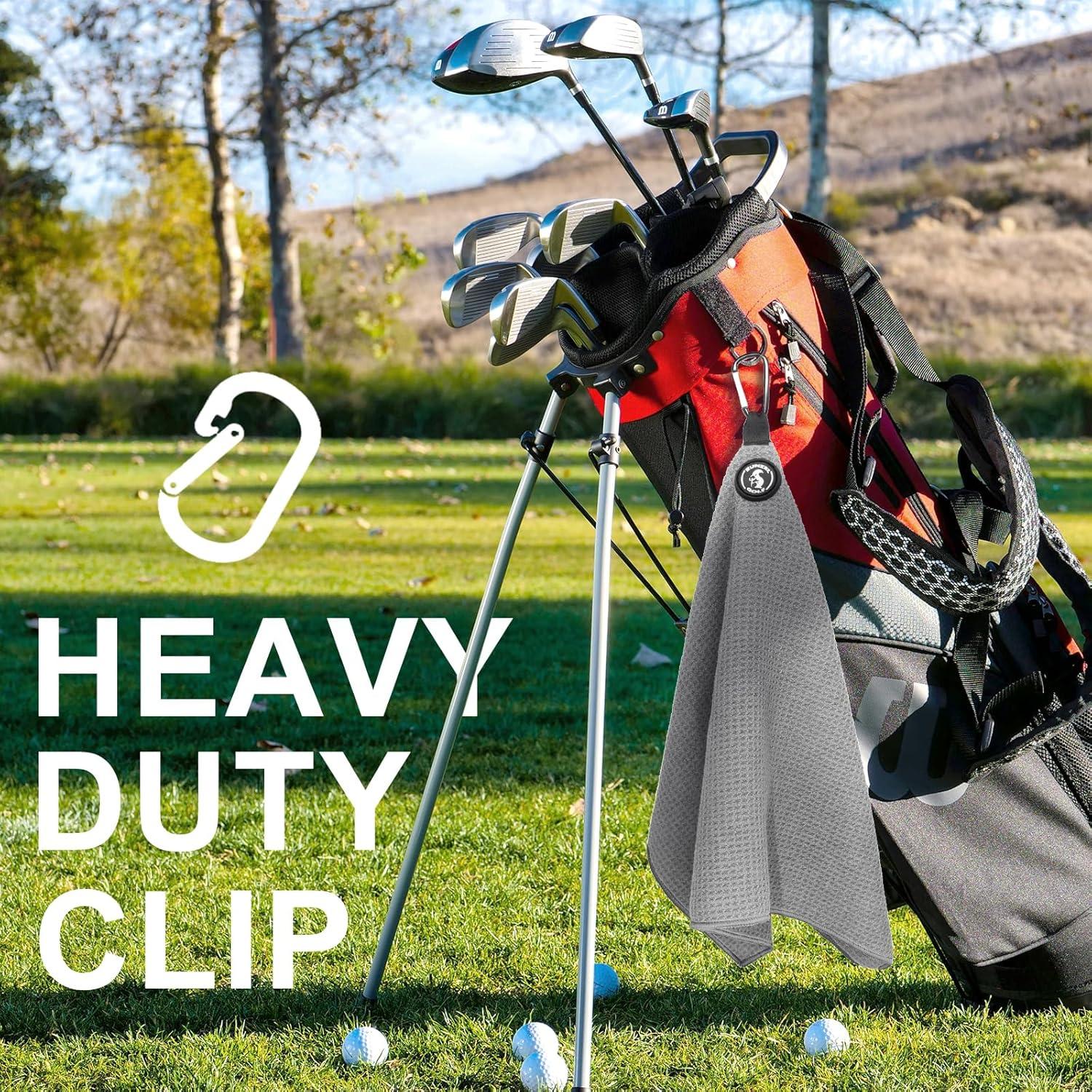 Toalla de Golf Magnética Eunzel Microfibra 39.9x60cm Gris