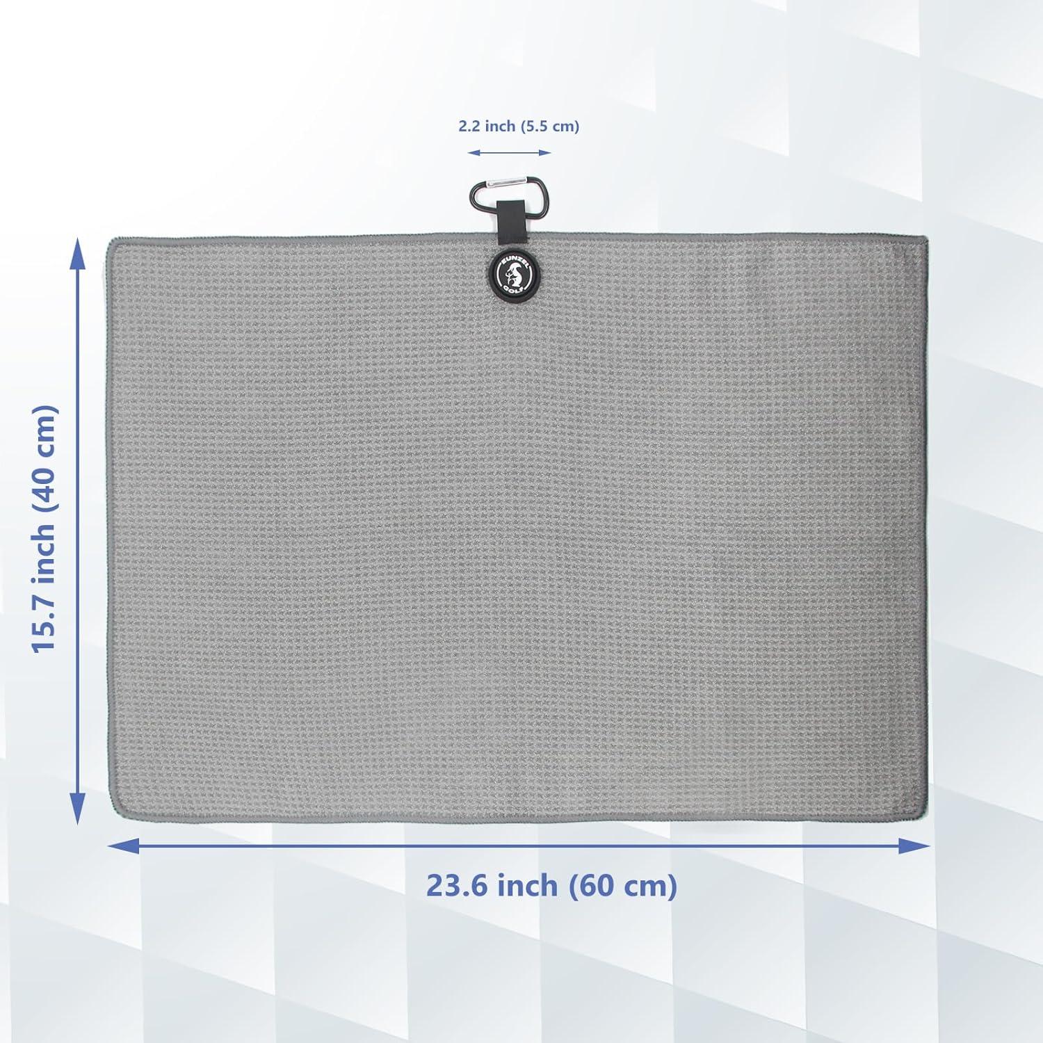 Toalla de Golf Magnética Eunzel Microfibra 39.9x60cm Gris