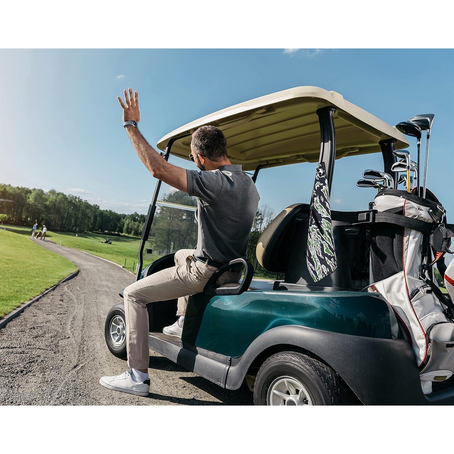 Toalla de Golf Magnética RYL/T Microfibra 55.88x35.56cm Camo Tigre