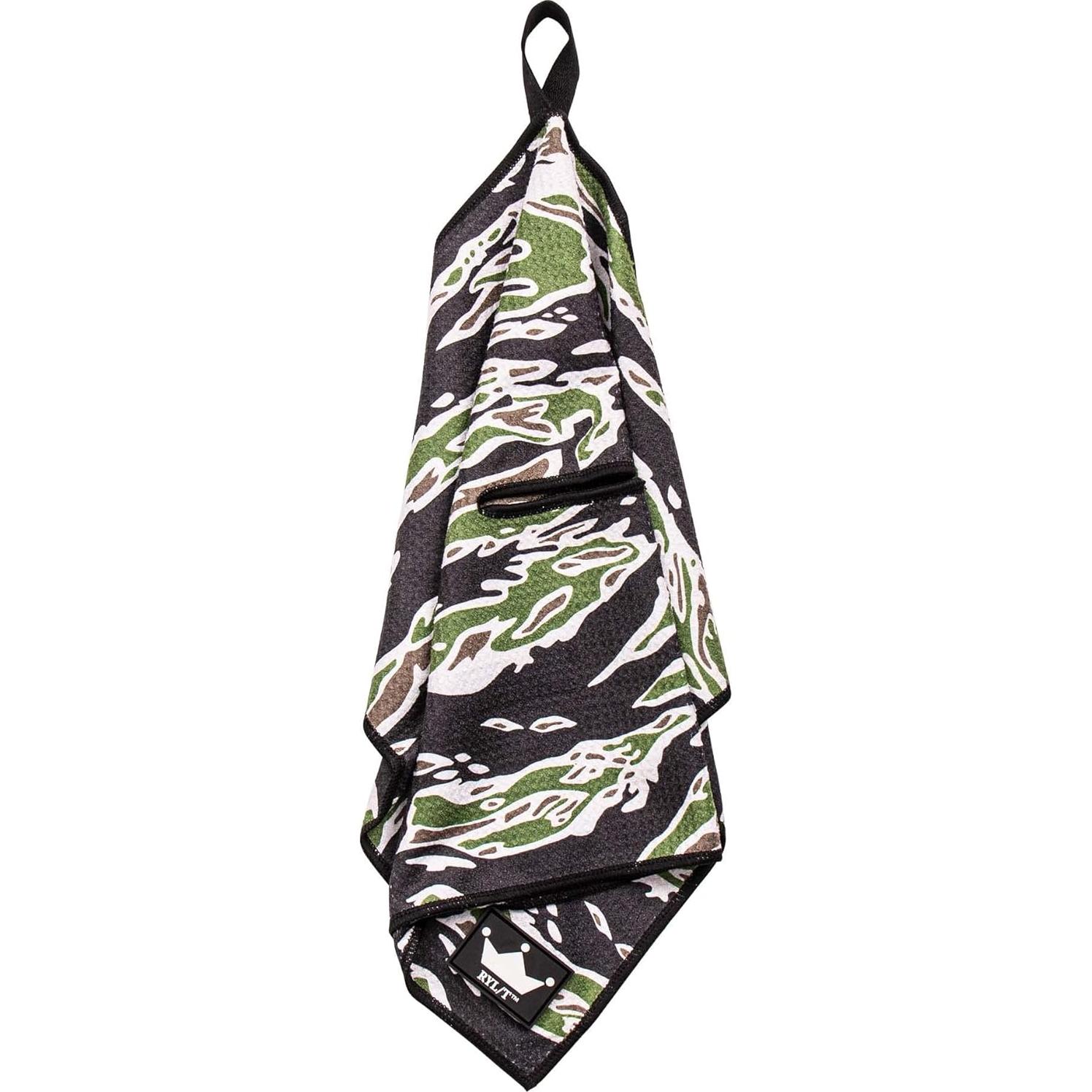 Toalla de Golf Magnética RYL/T Microfibra 55.88x35.56cm Camo Tigre
