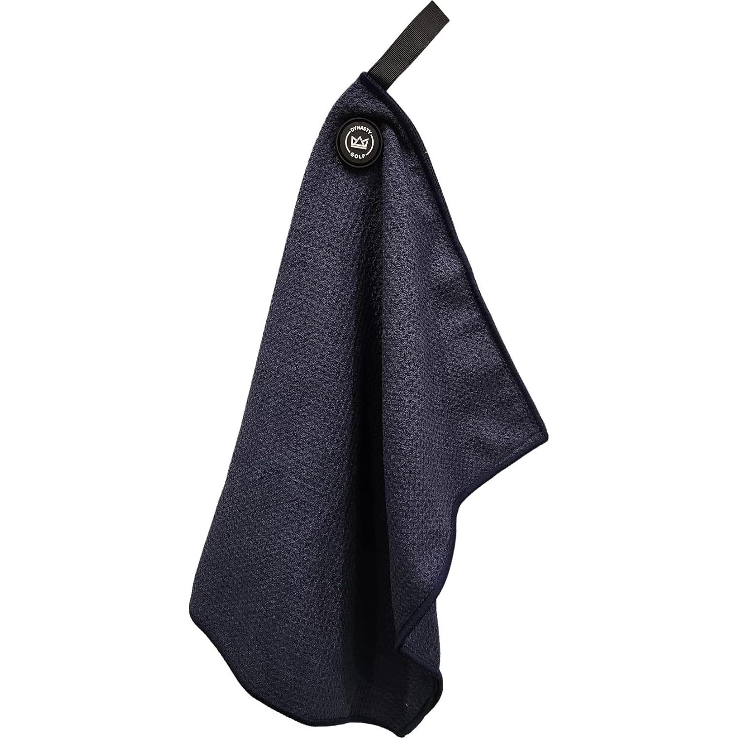 Toalla de Golf Magnética Dynasty Golf Microfibra Azul 43x31cm