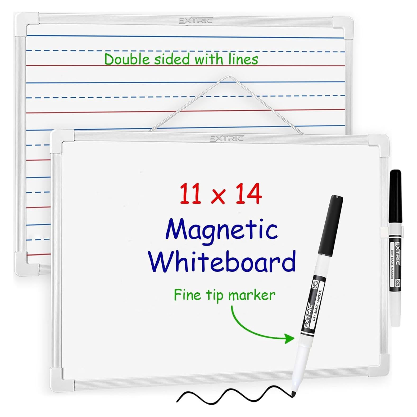 Tablero de Borrado en Seco EXTRIC 28 x 36 cm Doble Cara Magnético