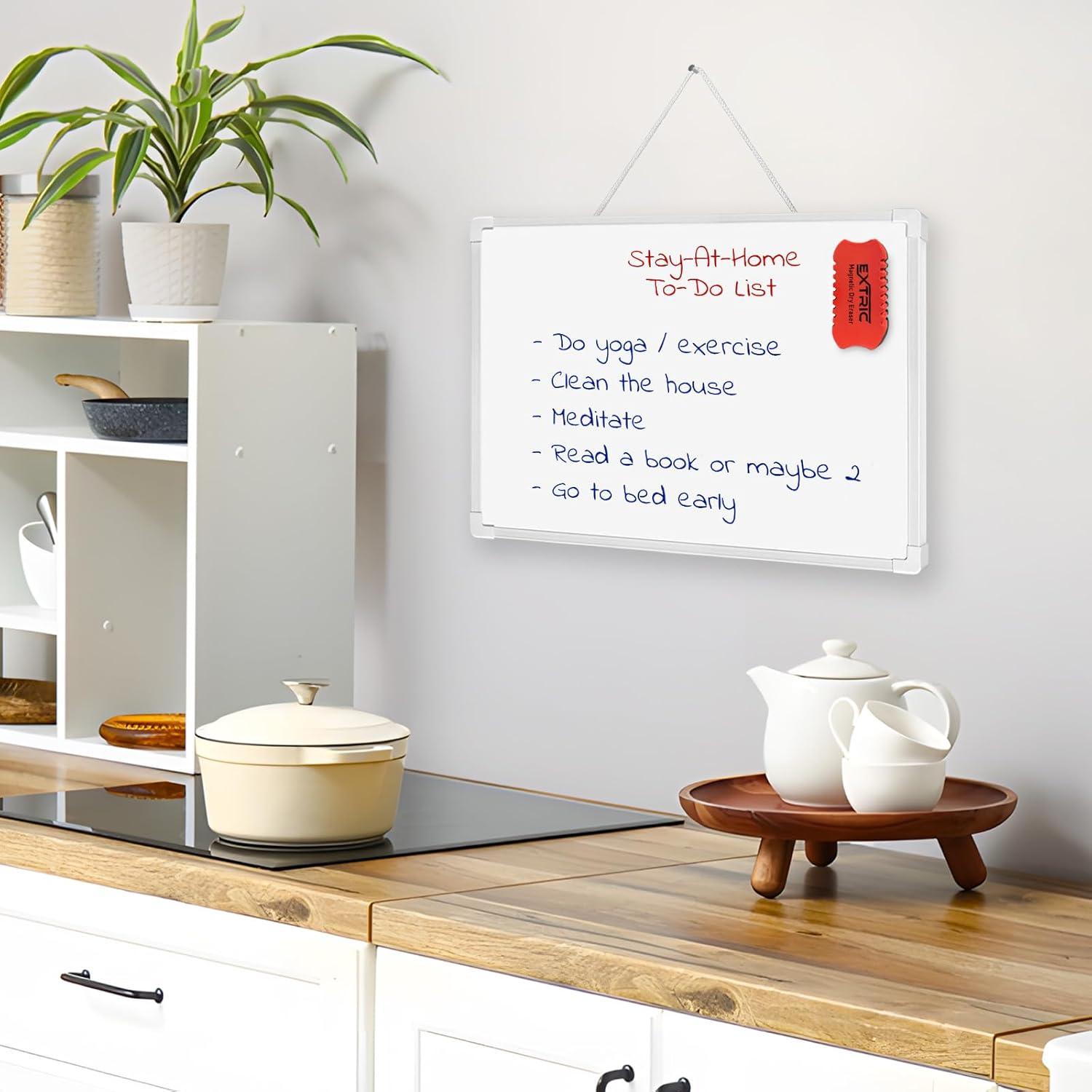 Tablero de Borrado en Seco EXTRIC 28 x 36 cm Doble Cara Magnético